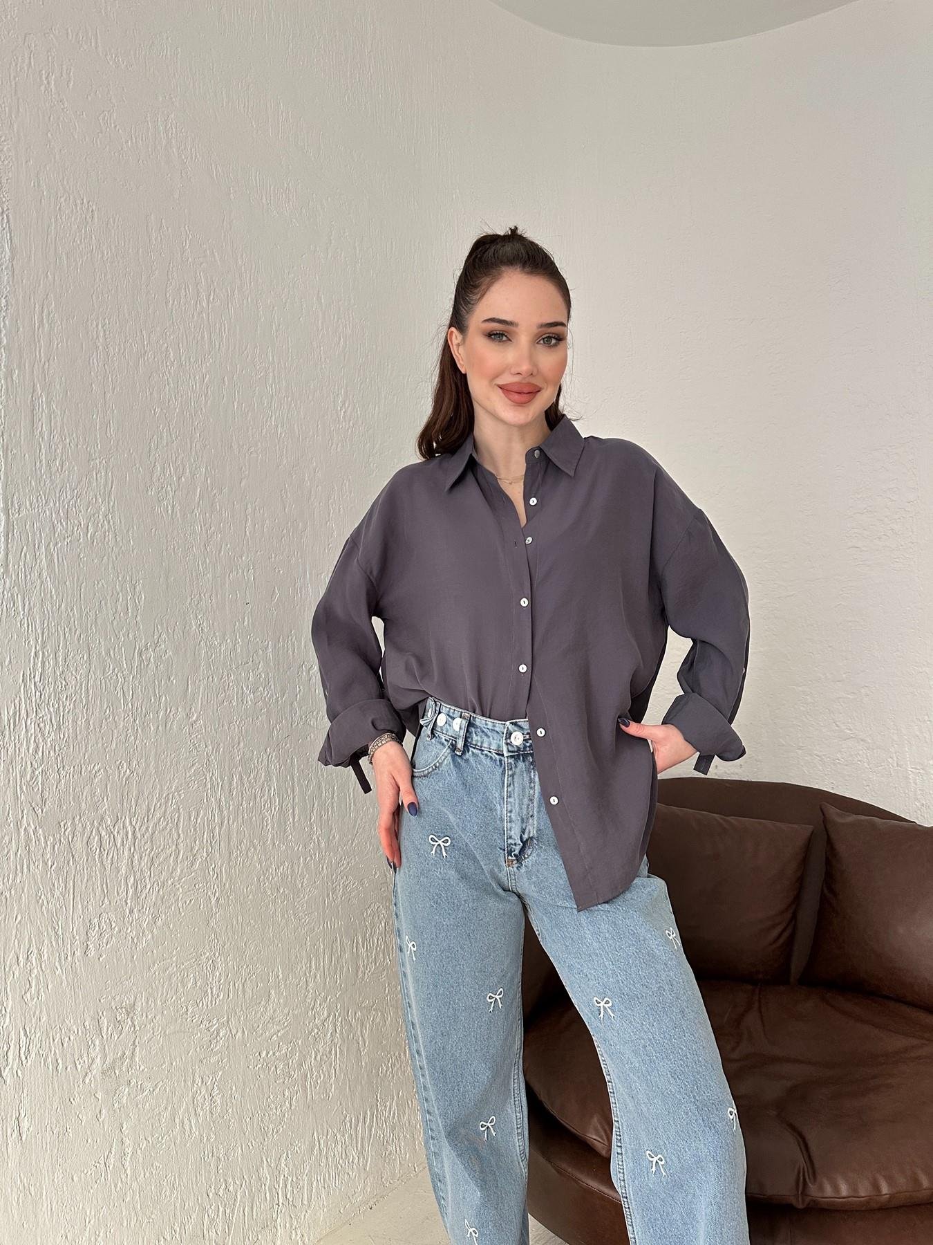 Tensel Oversize Gömlek LACİVERT