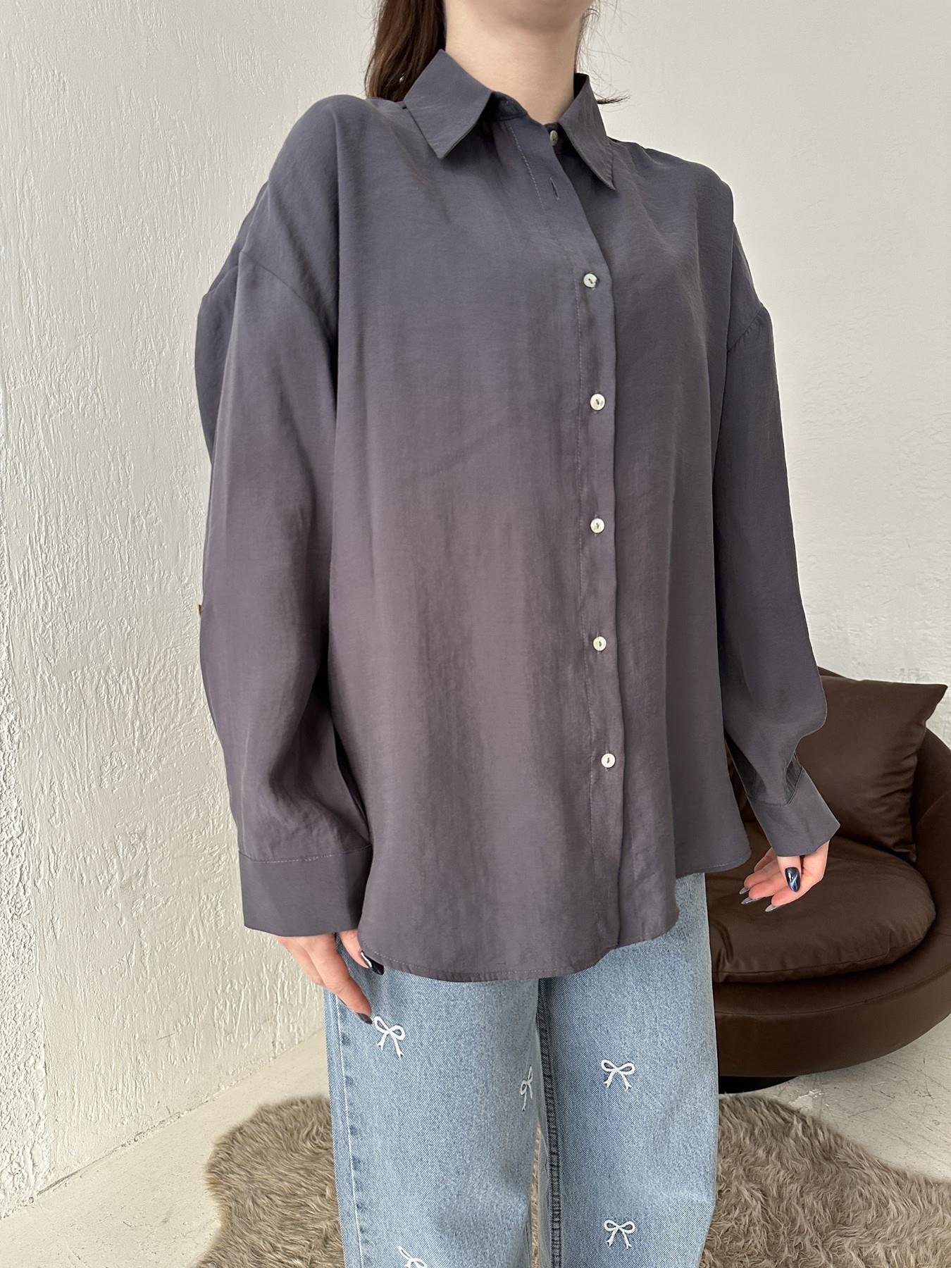 Tensel Oversize Gömlek LACİVERT