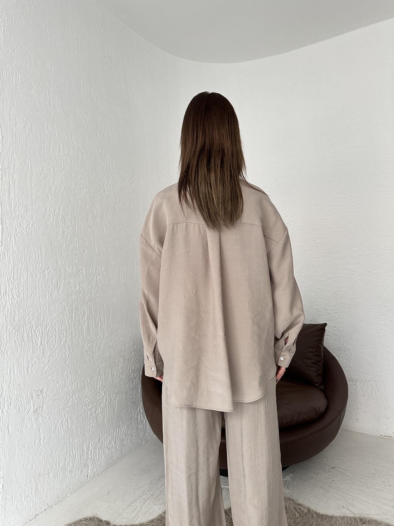 Tensel Oversize Gömlek VİZON
