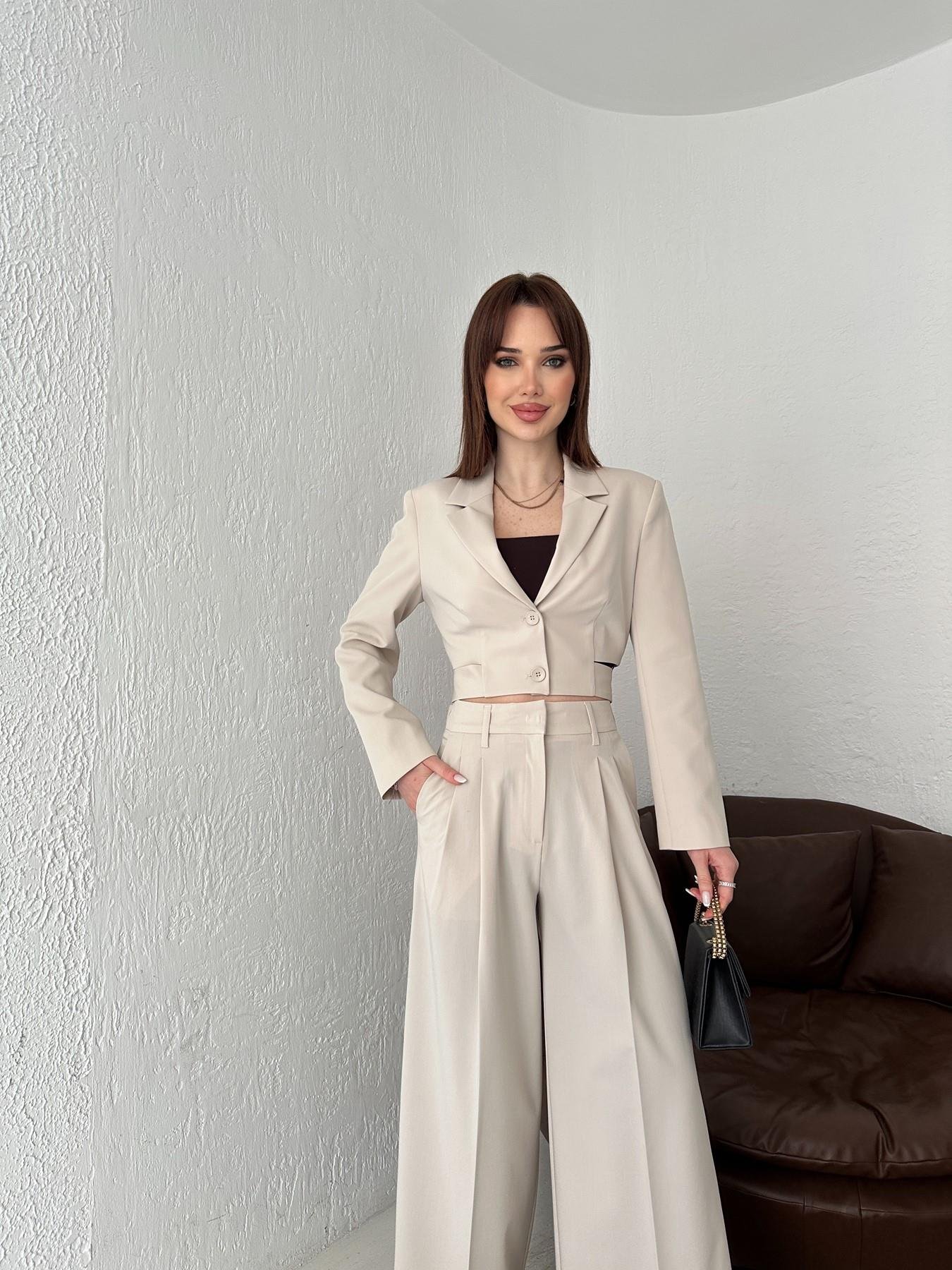 Toka Detay Crop Ceket TAŞ