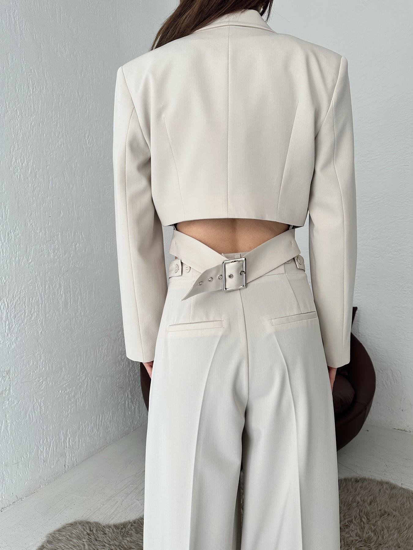 Toka Detay Crop Ceket TAŞ