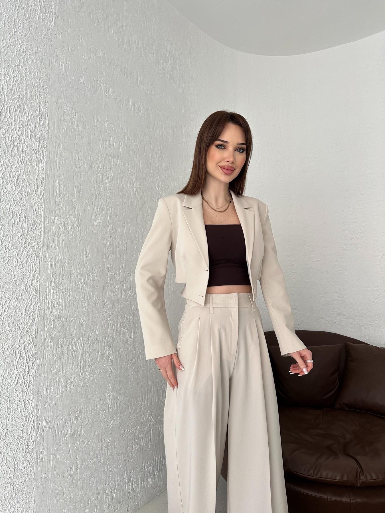 Toka Detay Crop Ceket TAŞ