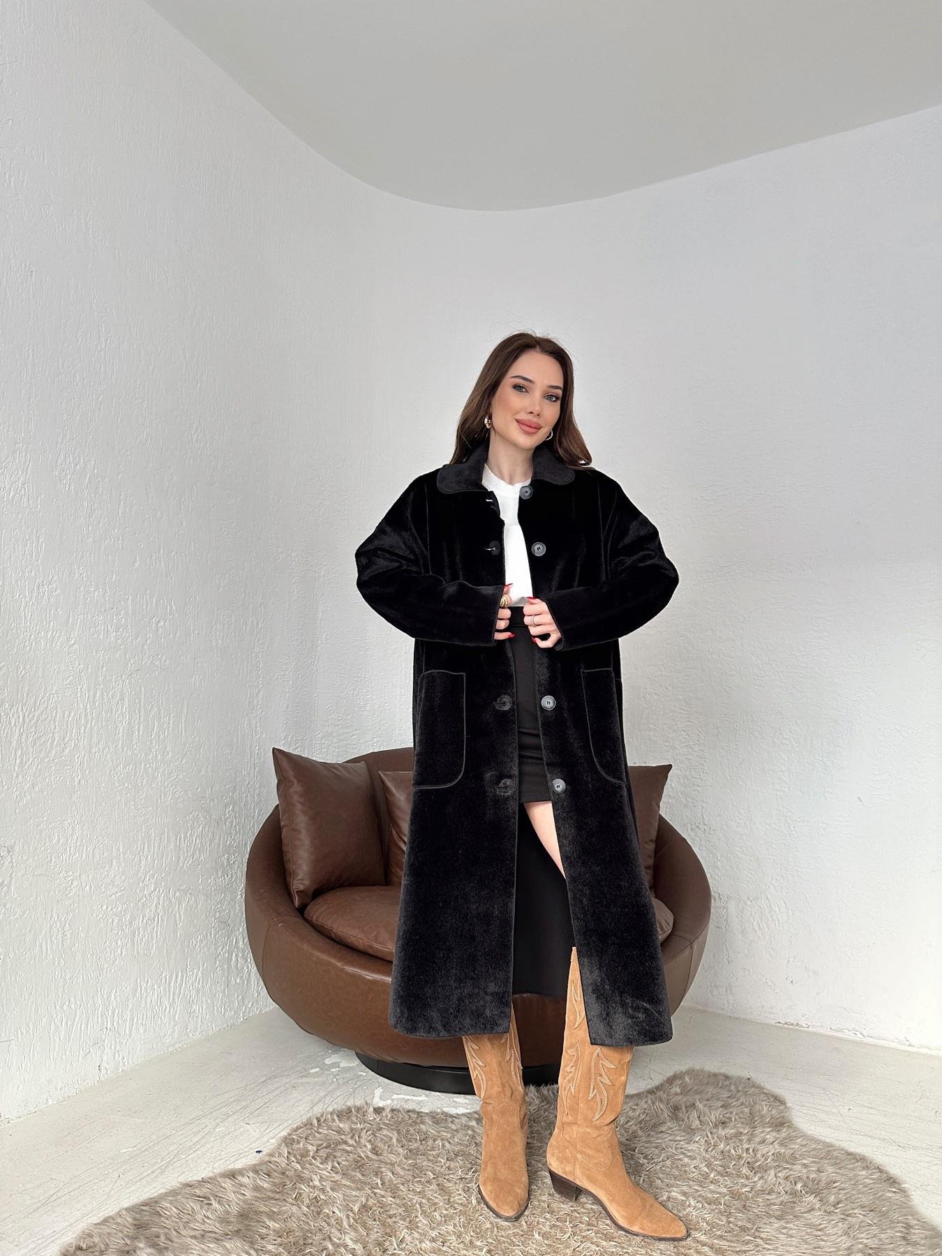 Torba Cepli Uzun Ceket SİYAH