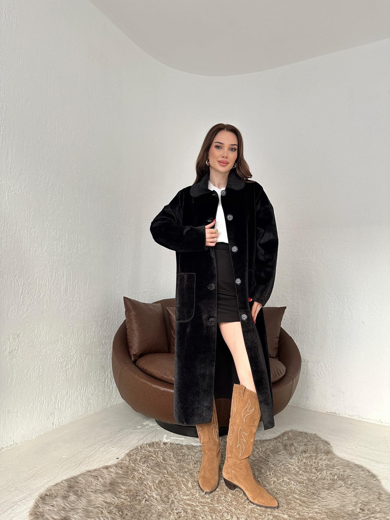 Torba Cepli Uzun Ceket SİYAH