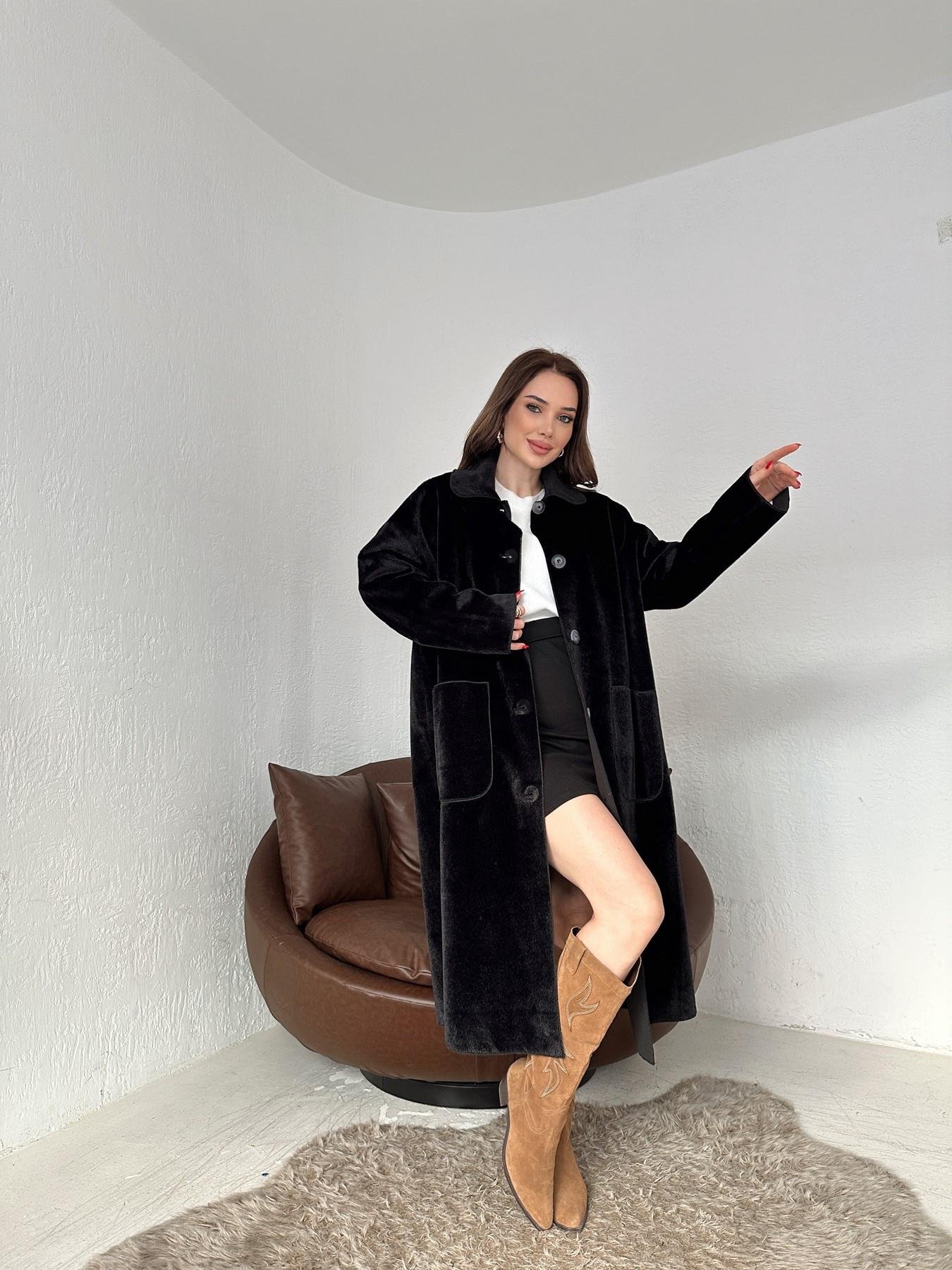 Torba Cepli Uzun Ceket SİYAH