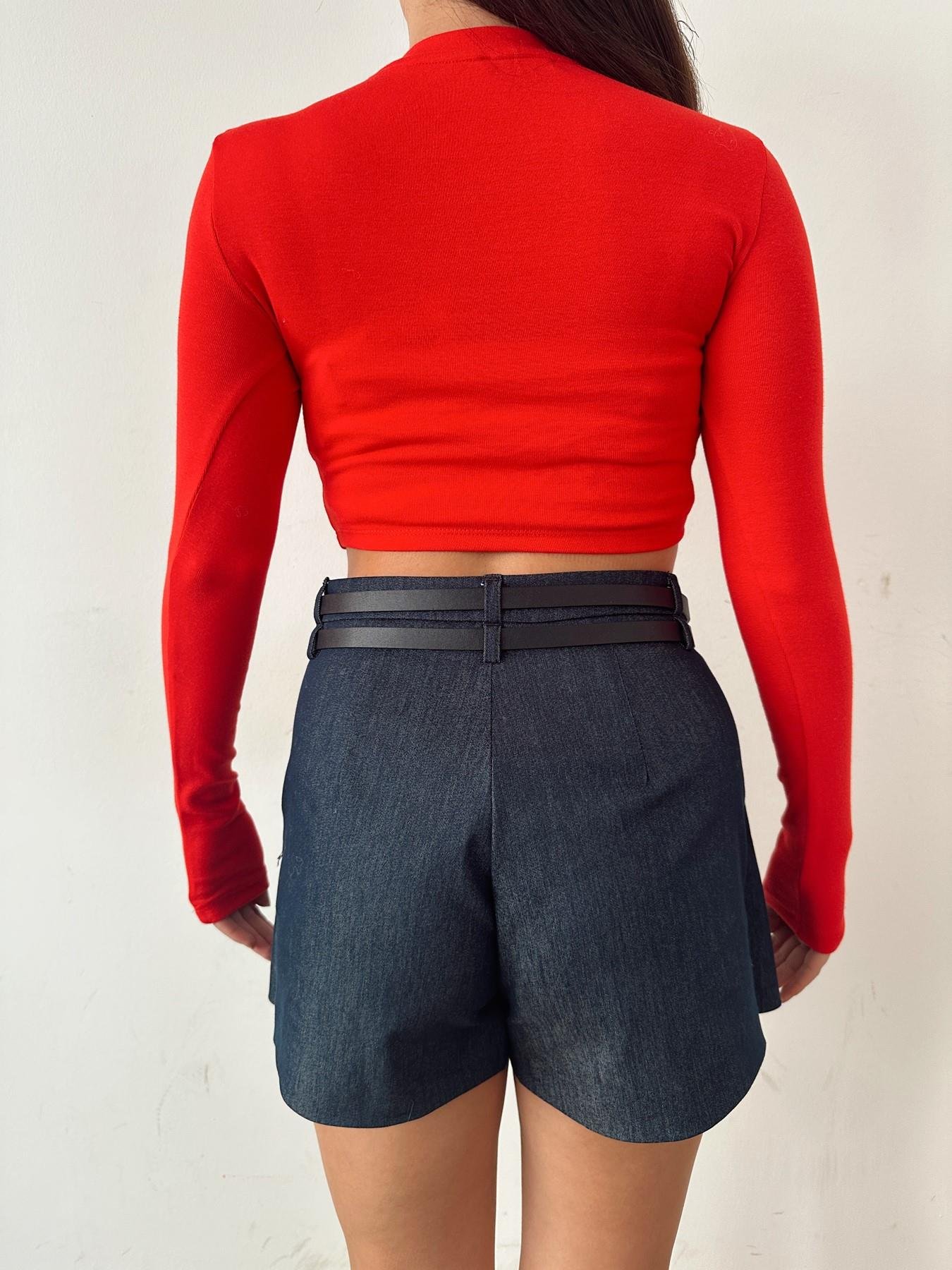 Uzun Kollu Crop KIRMIZI