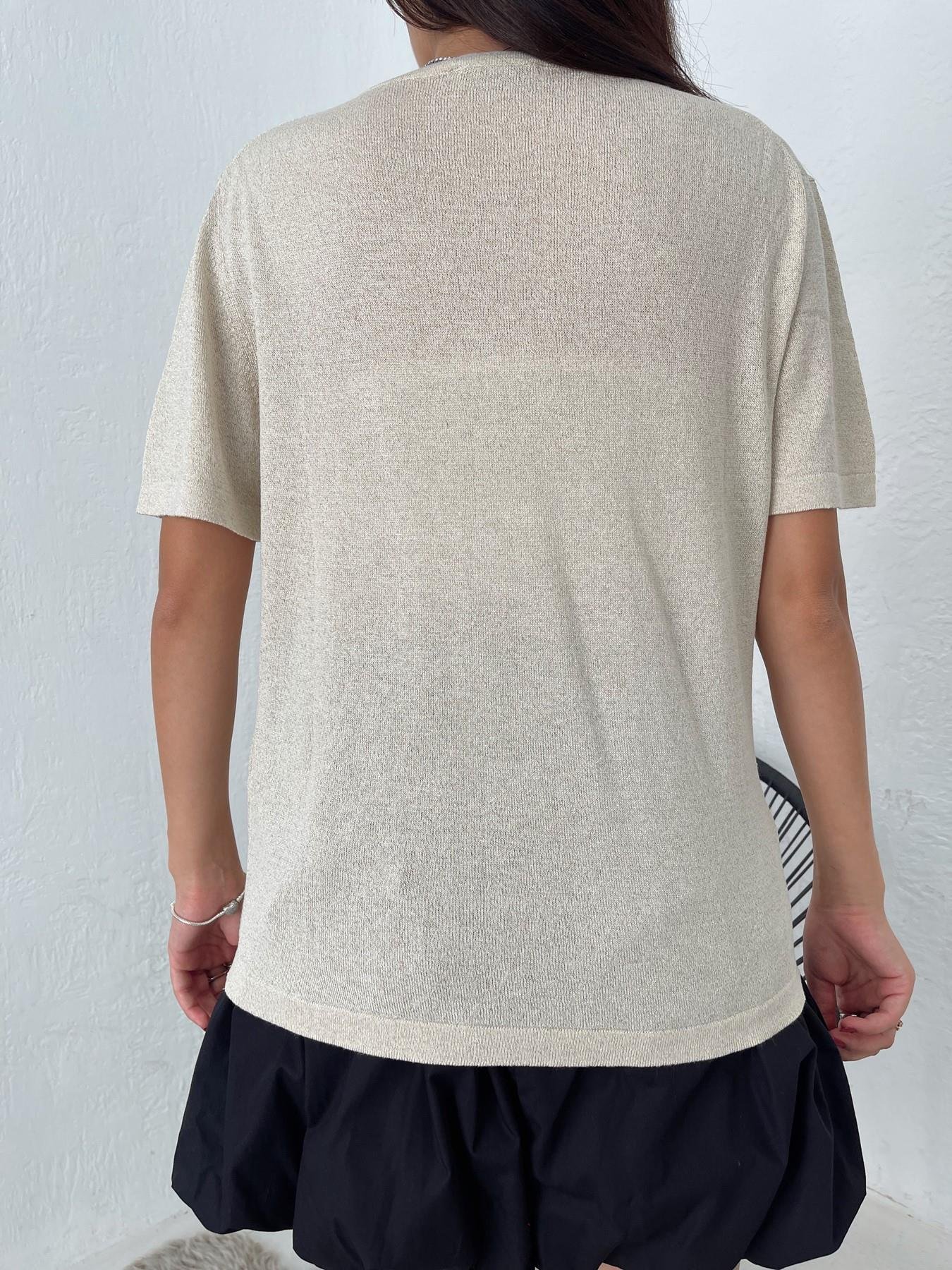 V Yaka Simli Triko Taş