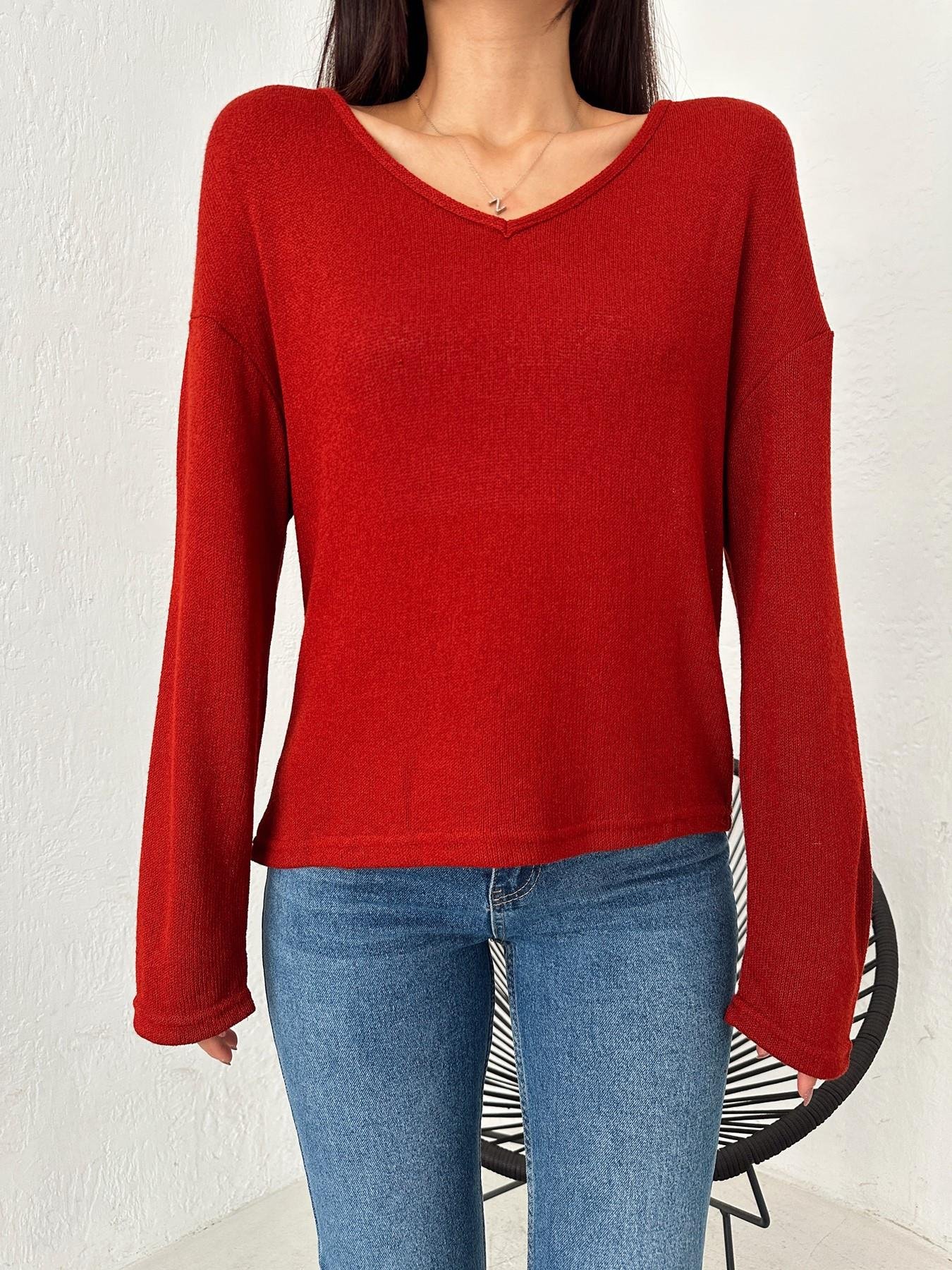 V Yaka Triko KİREMİT