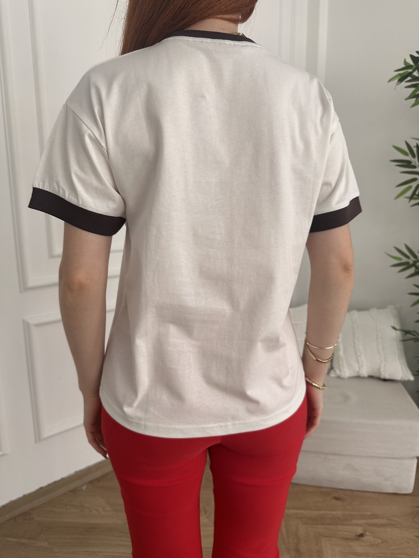 Valley Of Horses Nakışlı T-shirt Ekru