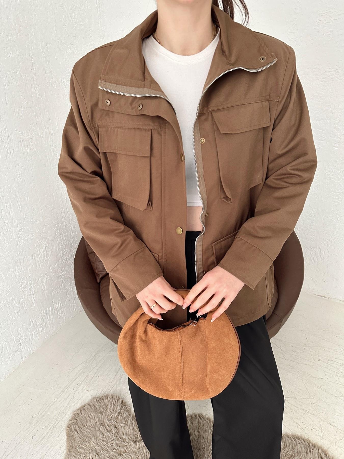 Vatkalı  Önü Cepli Mont KAHVE