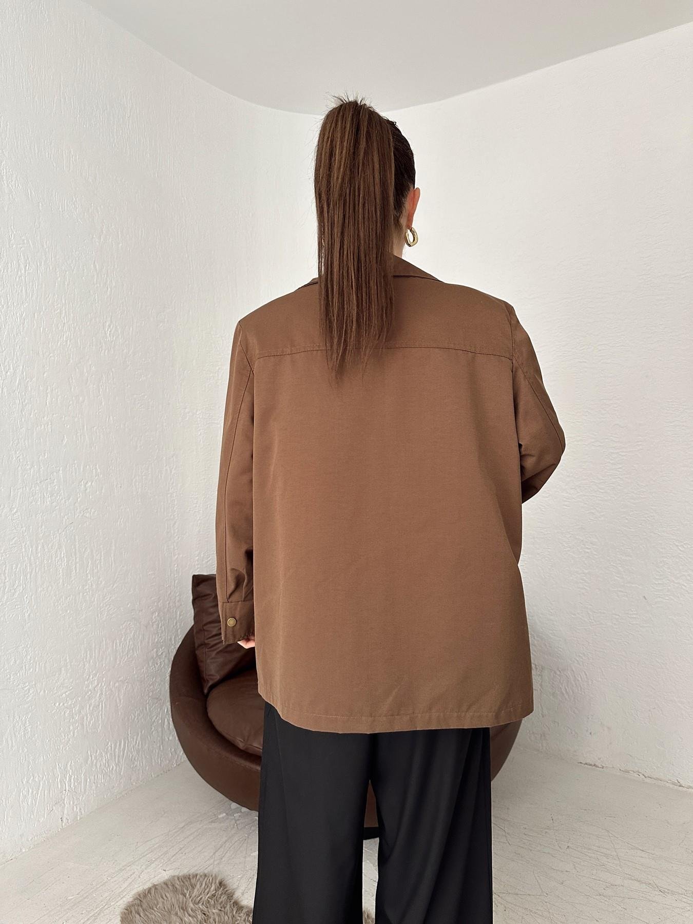 Vatkalı  Önü Cepli Mont KAHVE