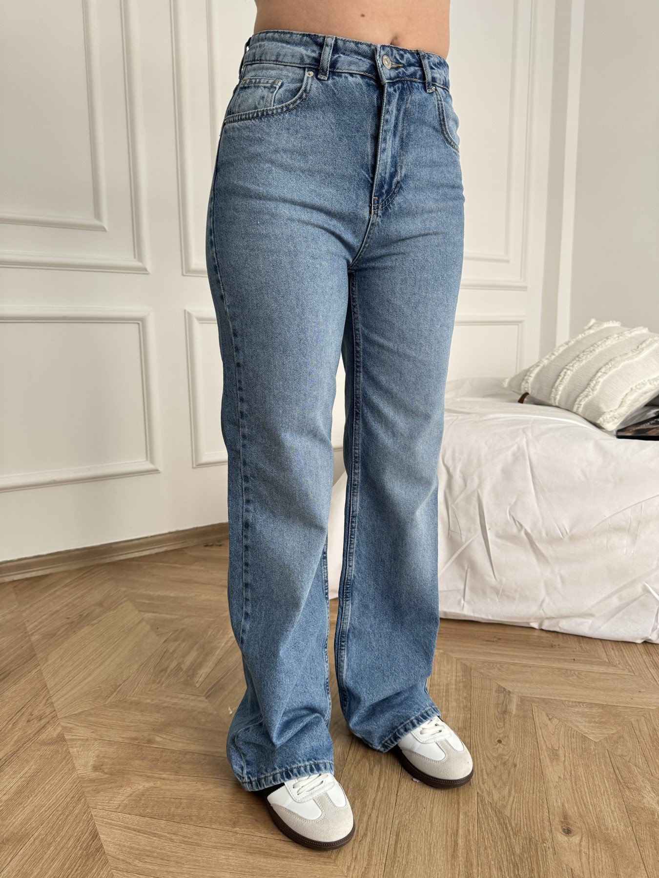 Wideleg Pantolon Mavi