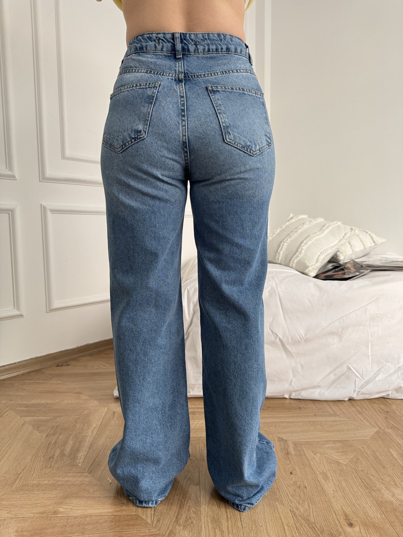 Wideleg Pantolon Mavi
