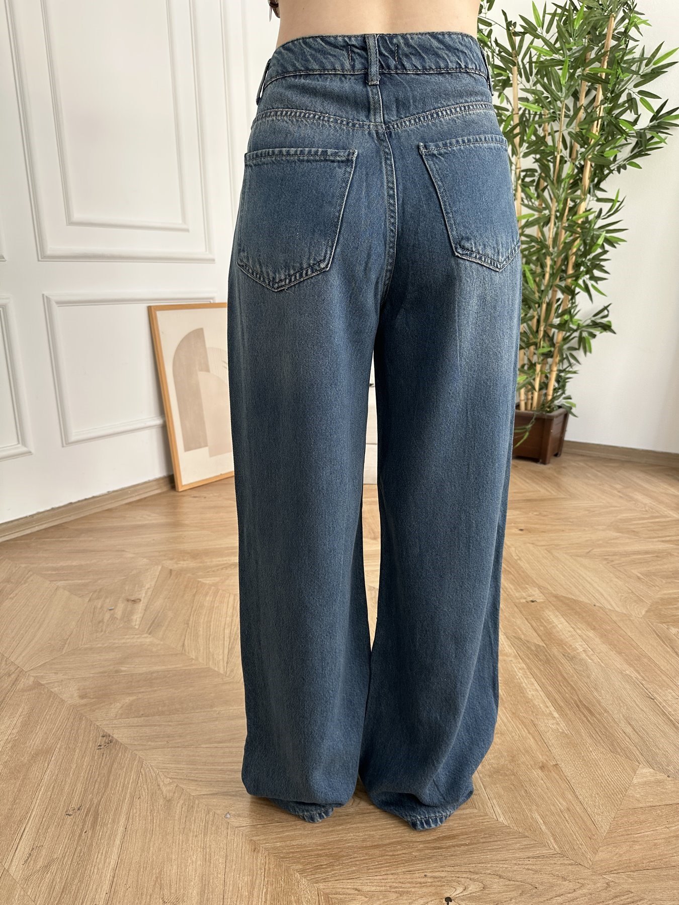 Wideleg Tencel Jean Pantolon Tint