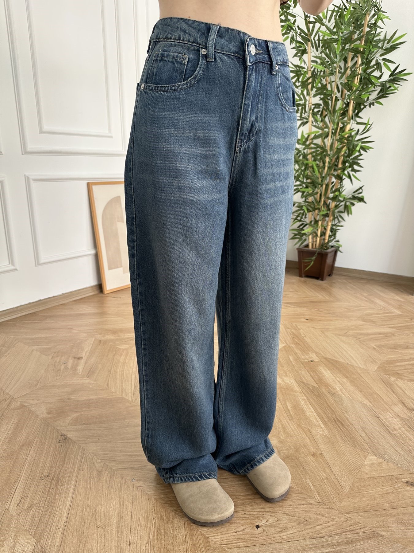 Wideleg Tencel Jean Pantolon Tint