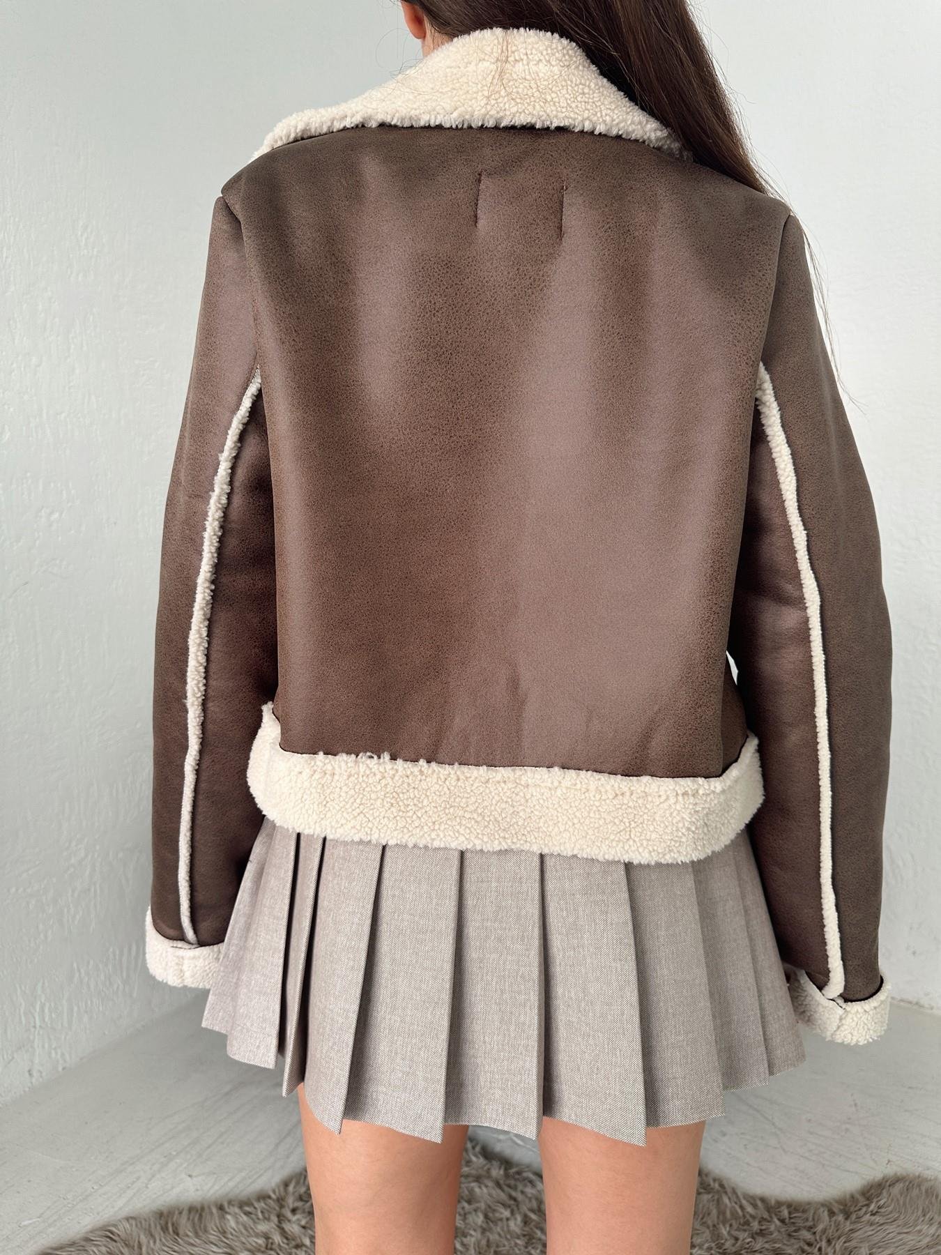 Yakası Ve Kolları Kürklü Mont KAHVE