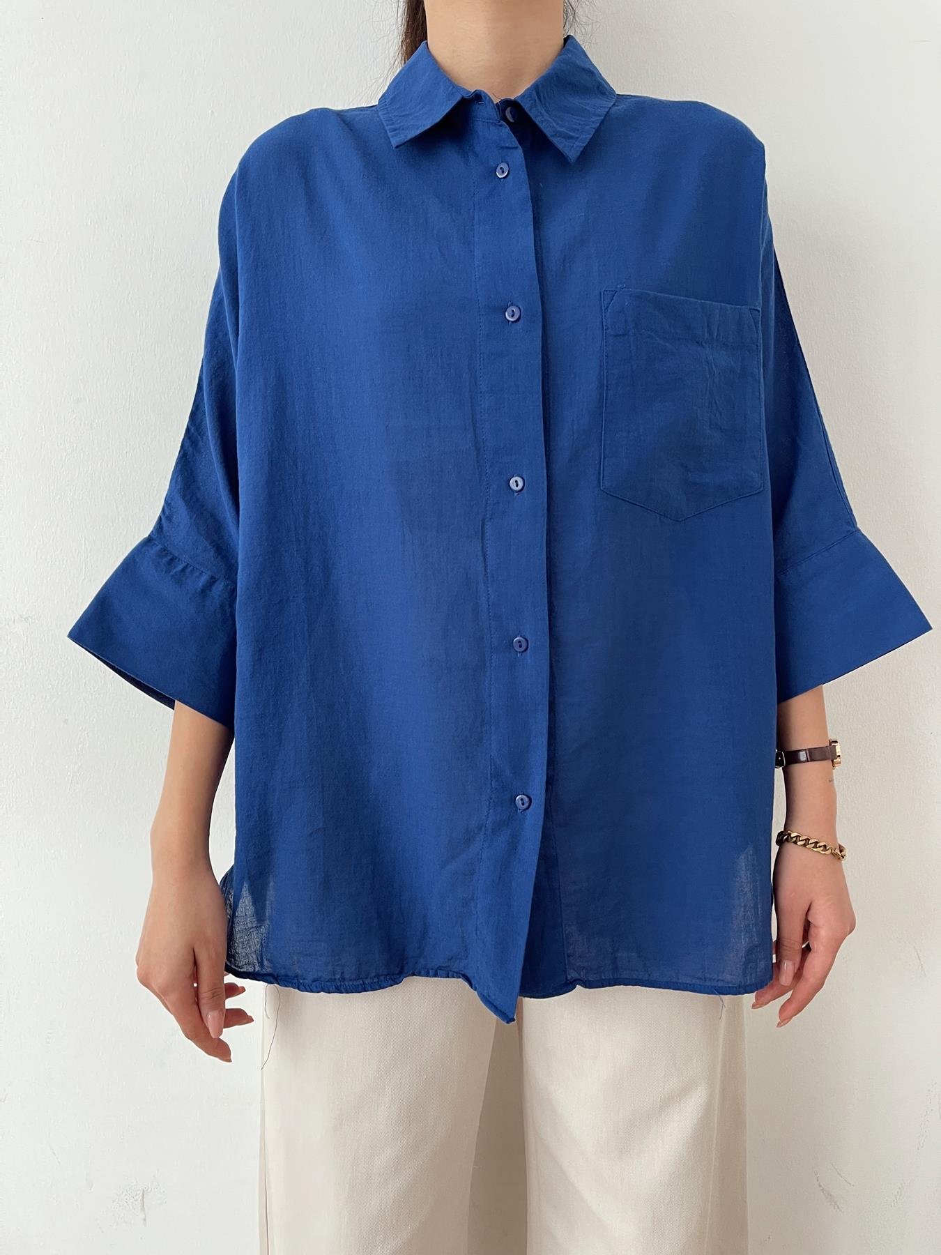 Yarasa Kol Vual Gömlek SAKS