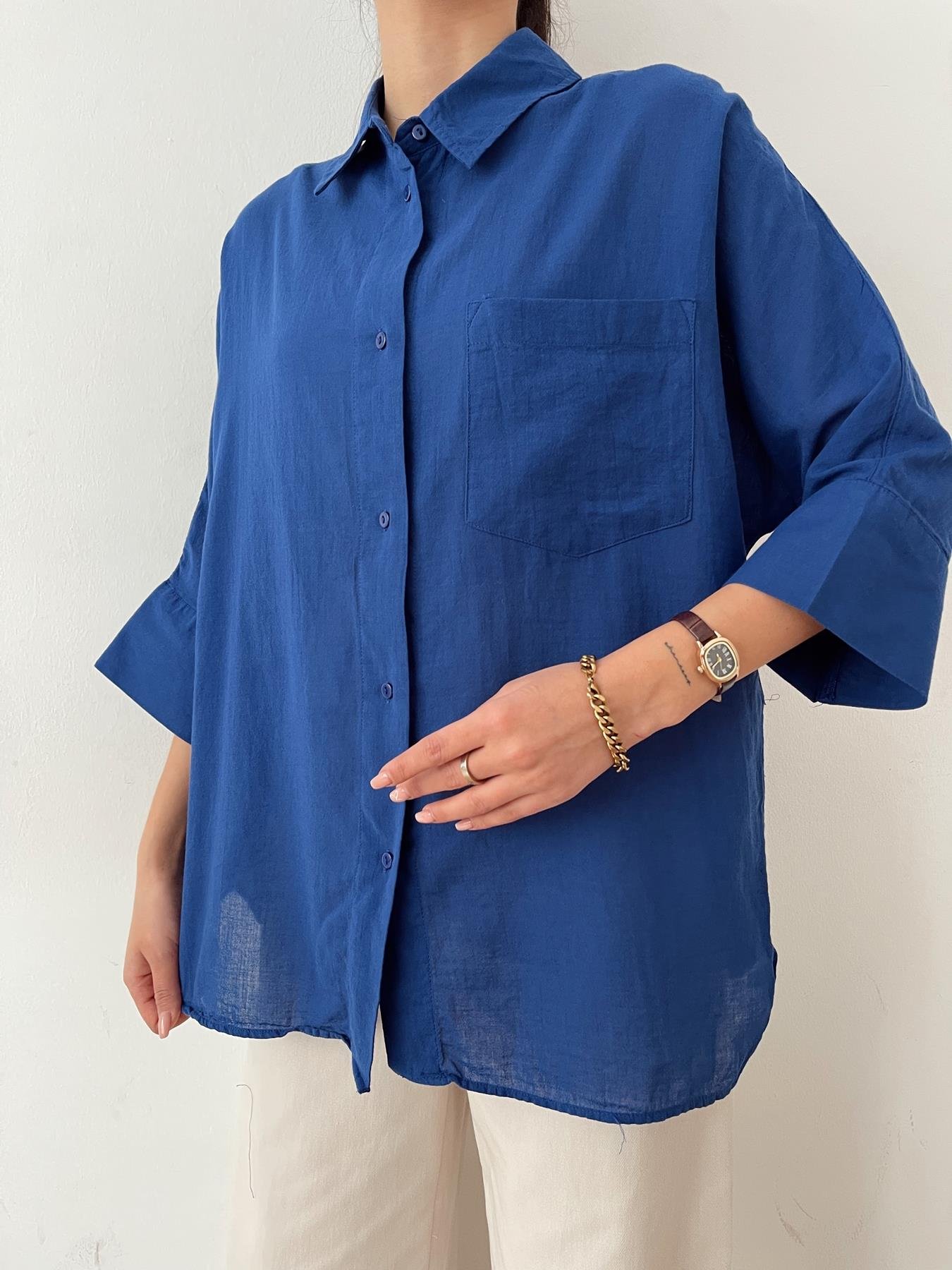 Yarasa Kol Vual Gömlek SAKS