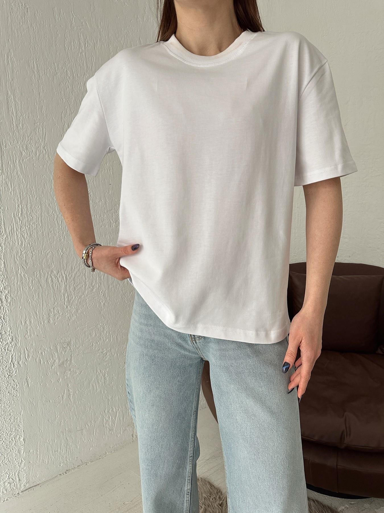 Yarım Kol Tişört Beyaz