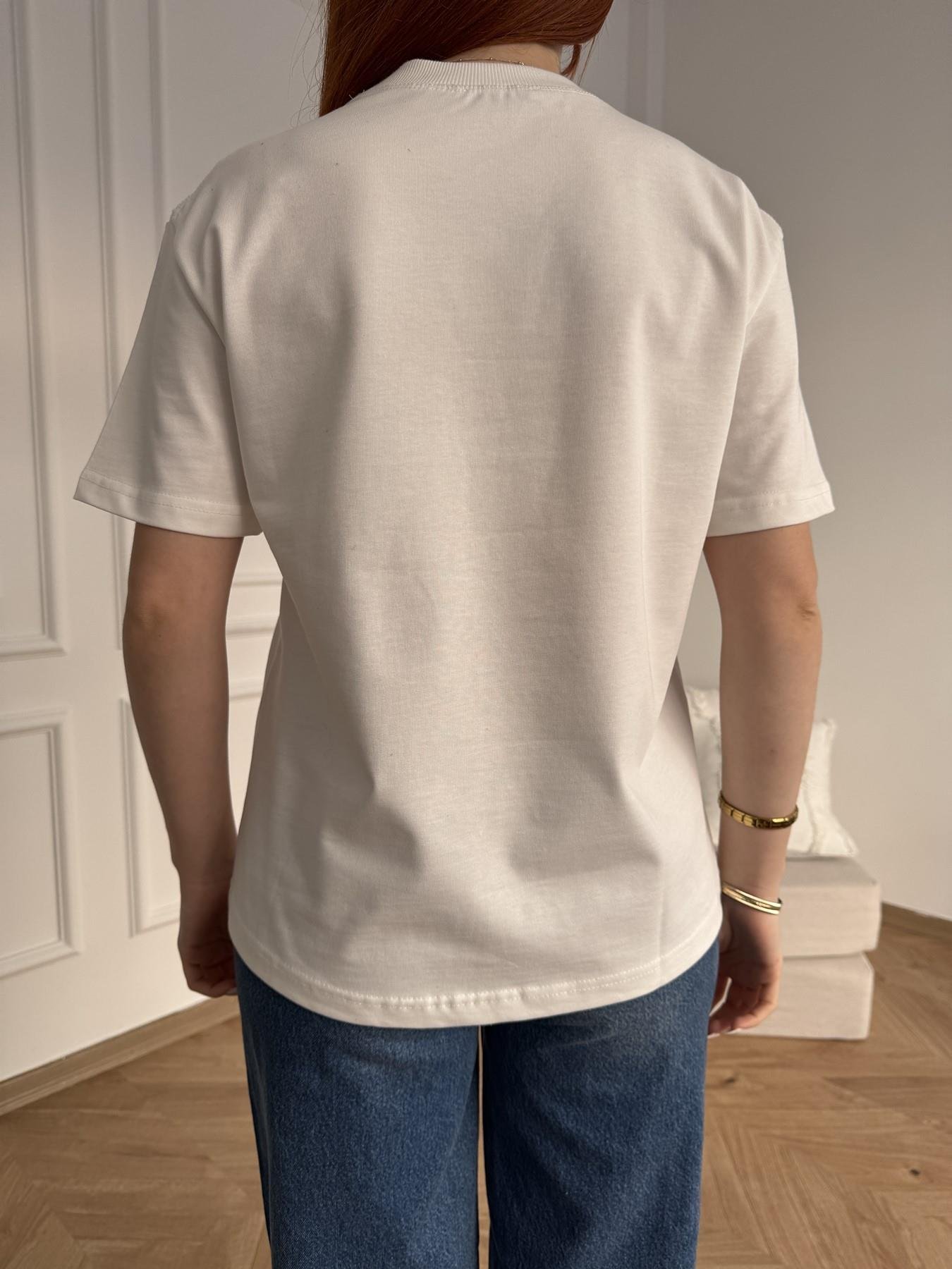 Yarım Kol Tişört Ekru