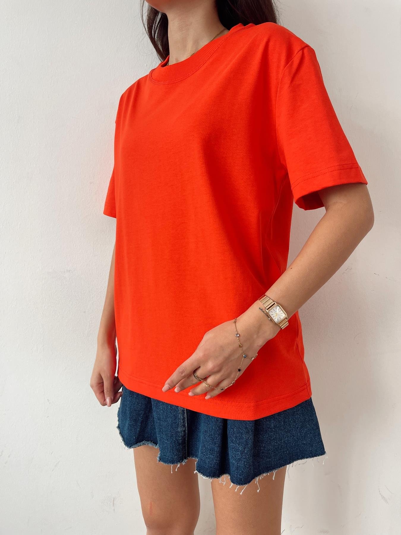 Yarım Kol Tişört KIRMIZI