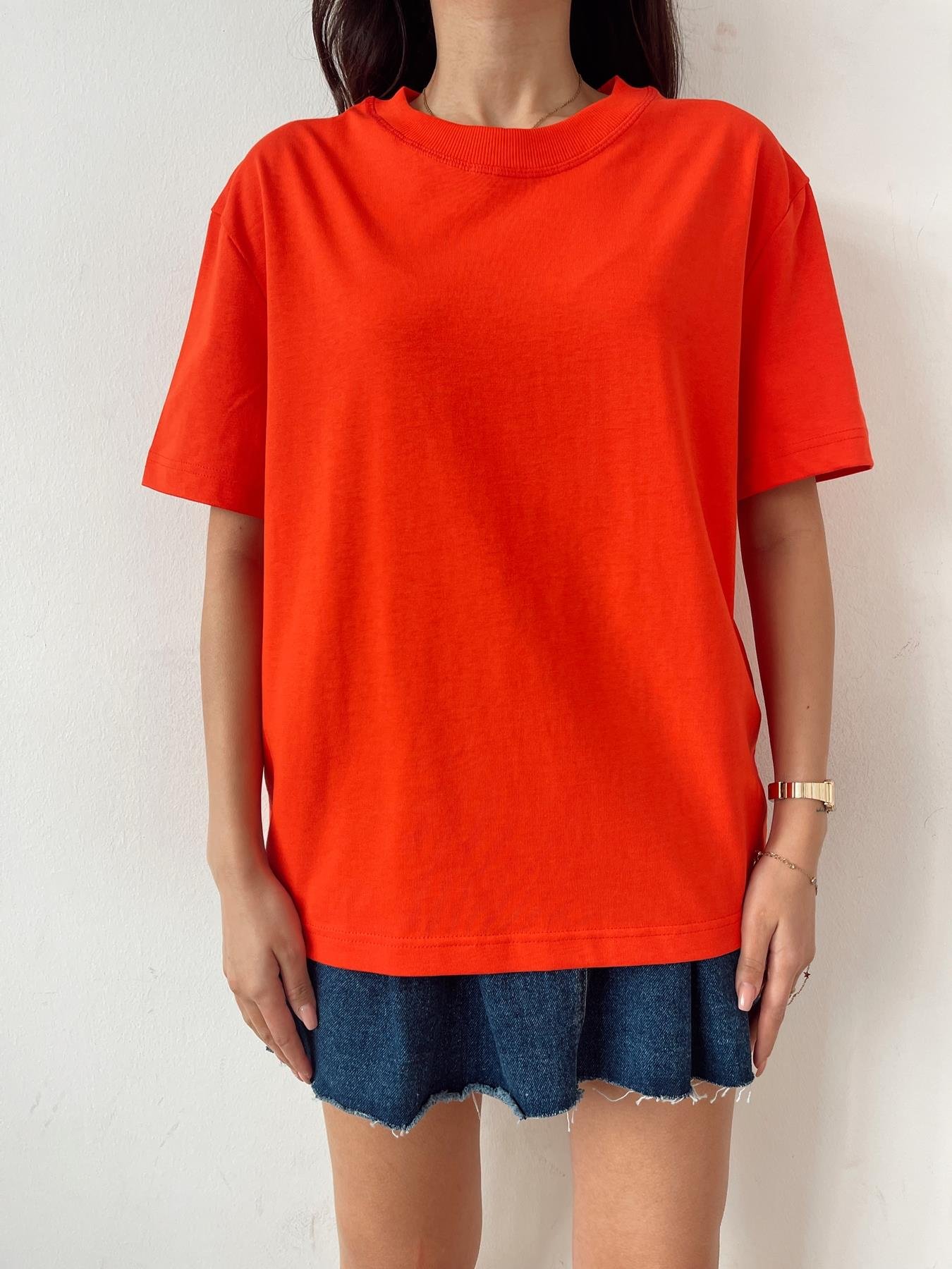 Yarım Kol Tişört KIRMIZI