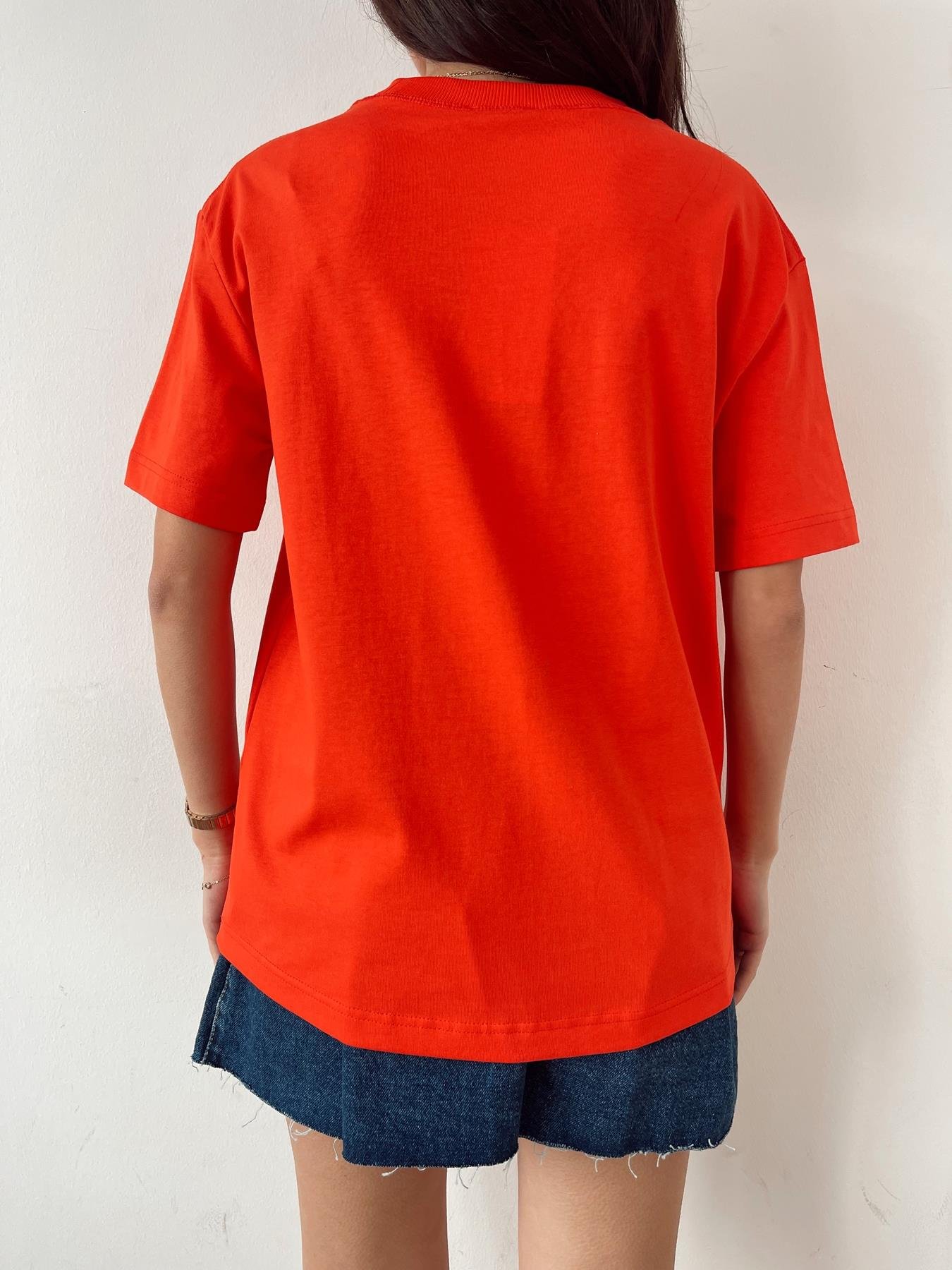 Yarım Kol Tişört KIRMIZI