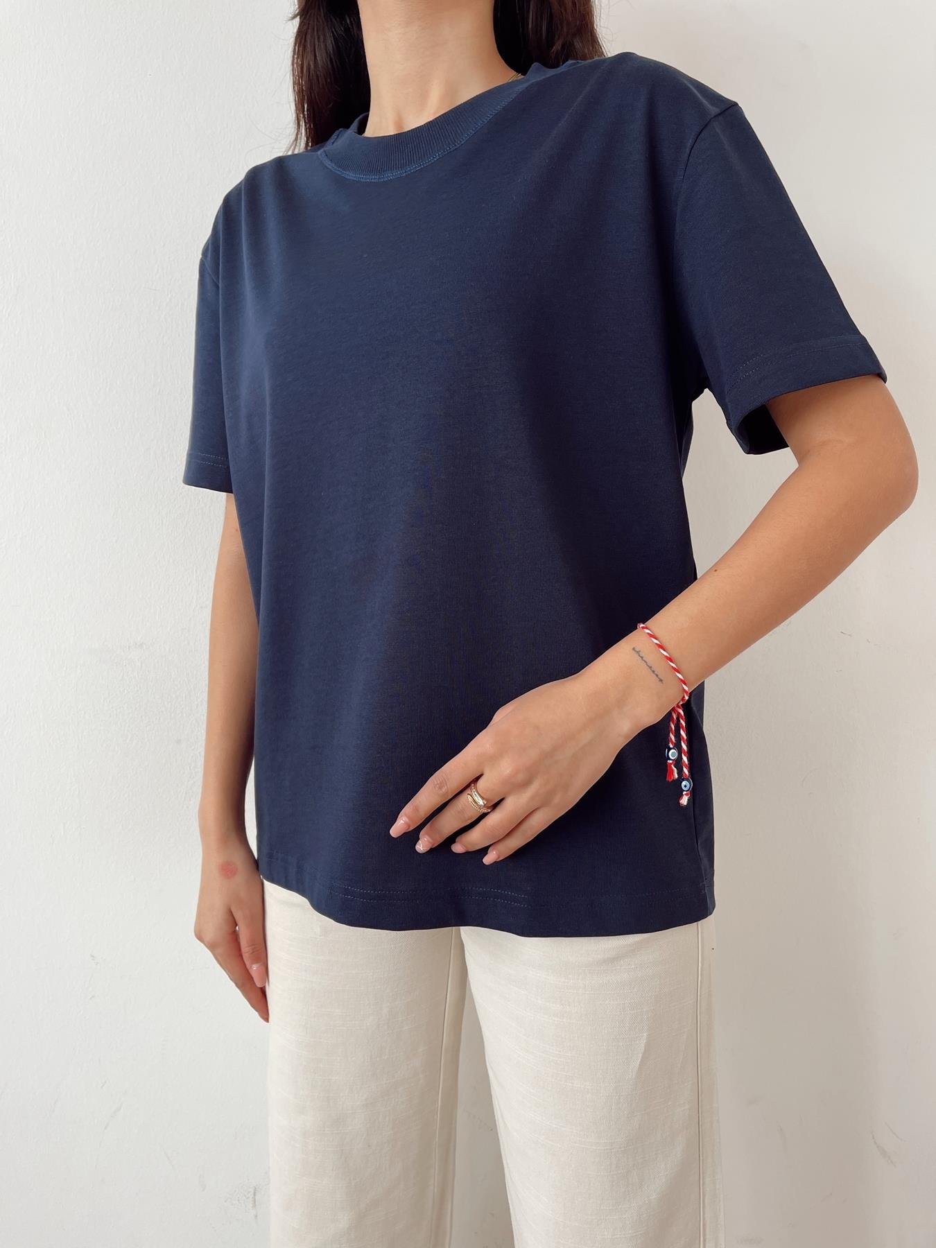 Yarım Kol Tişört LACİVERT