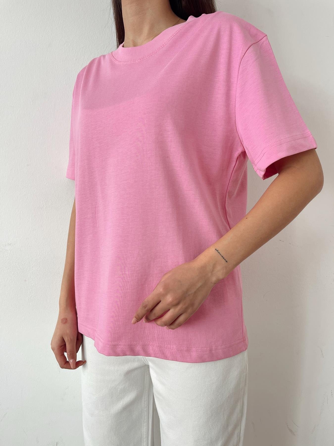 Yarım Kol Tişört PEMBE