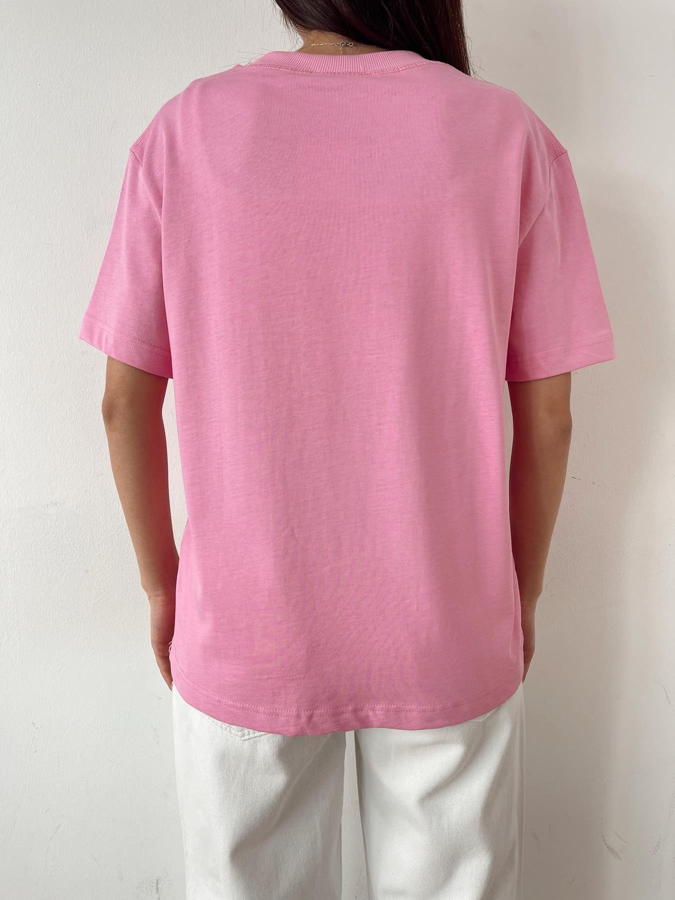 Yarım Kol Tişört PEMBE