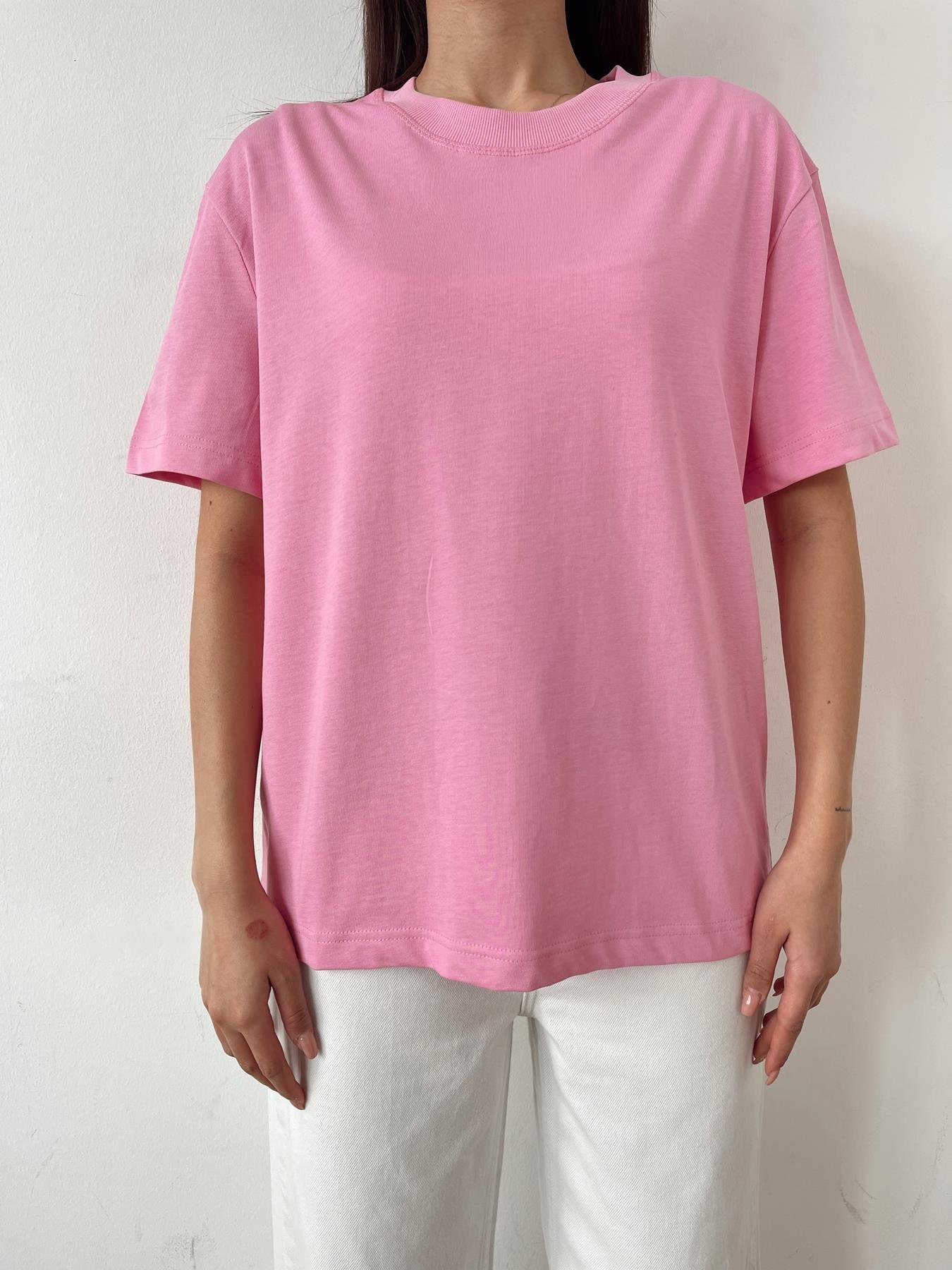 Yarım Kol Tişört PEMBE