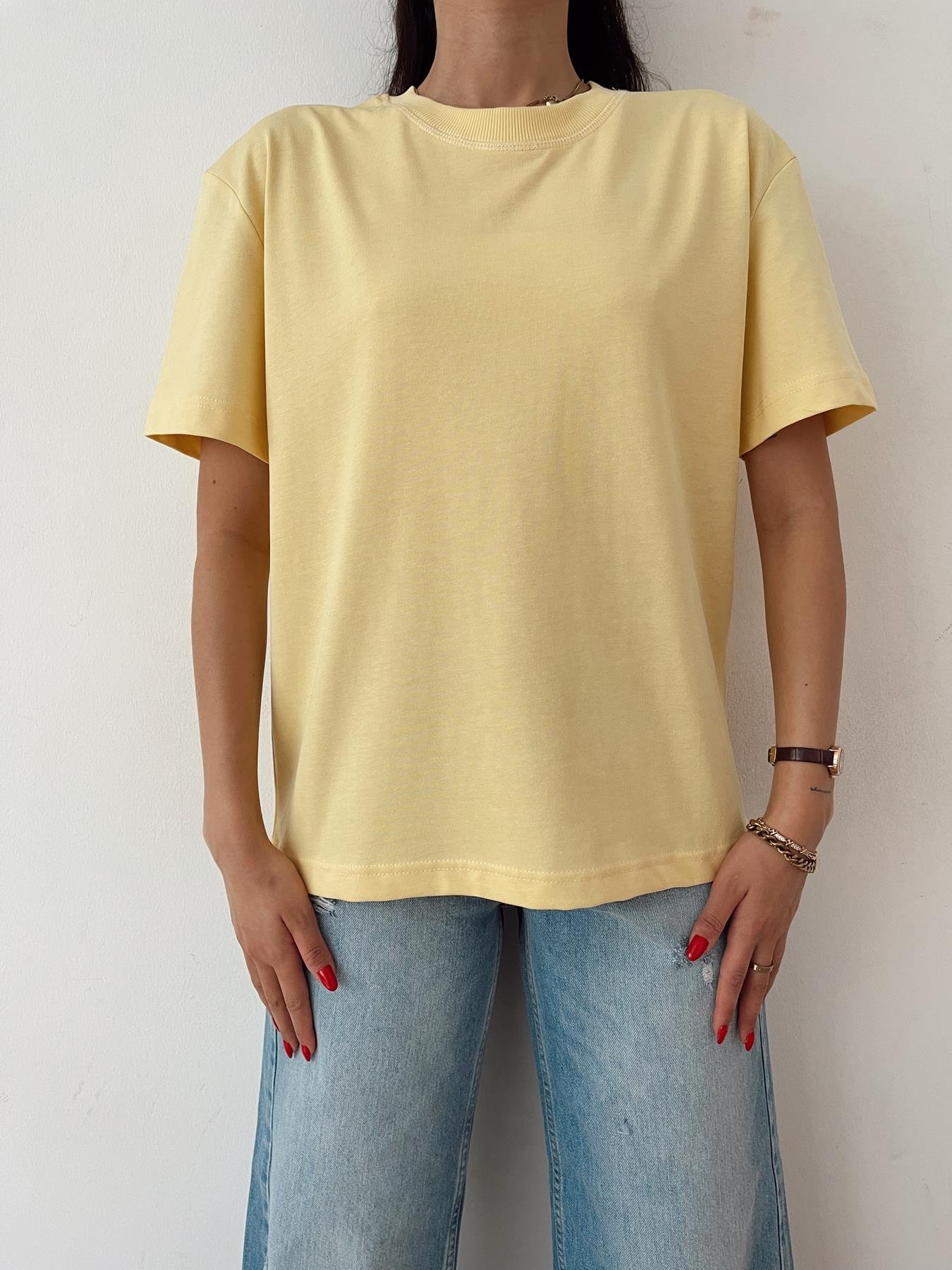 Yarım Kol Tişört SARI