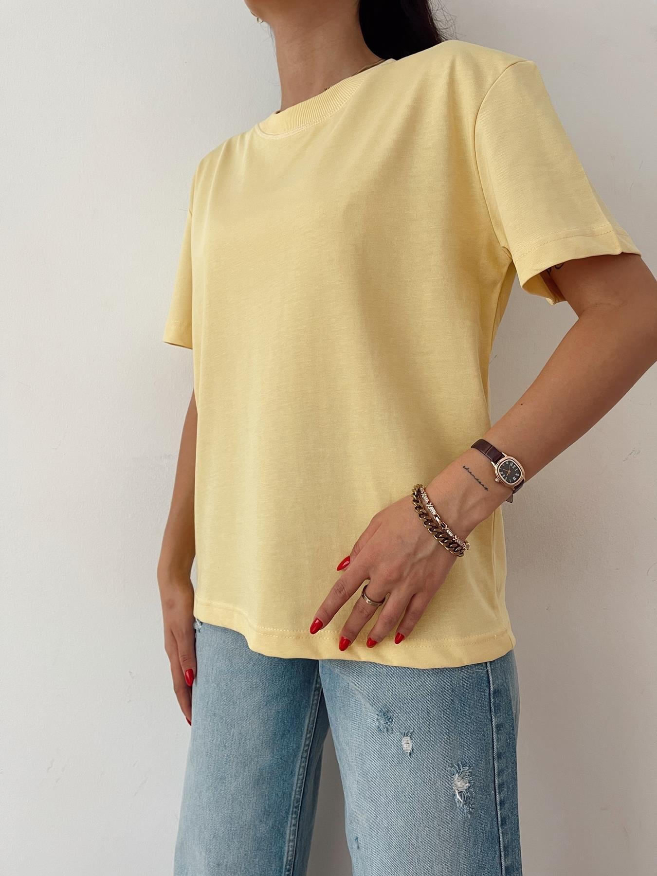 Yarım Kol Tişört SARI