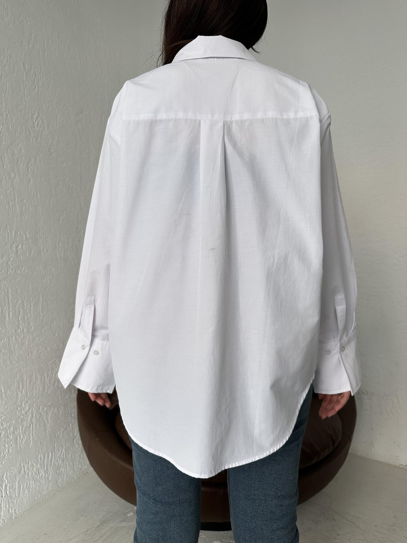 Yarım Patlı Gömlek BEYAZ