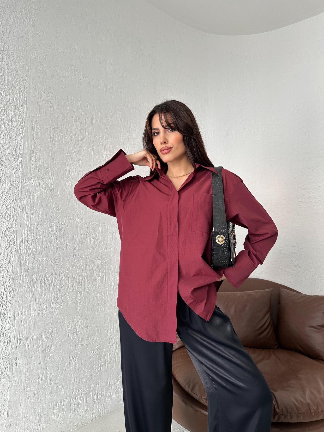 Yarım Patlı Gömlek BORDO