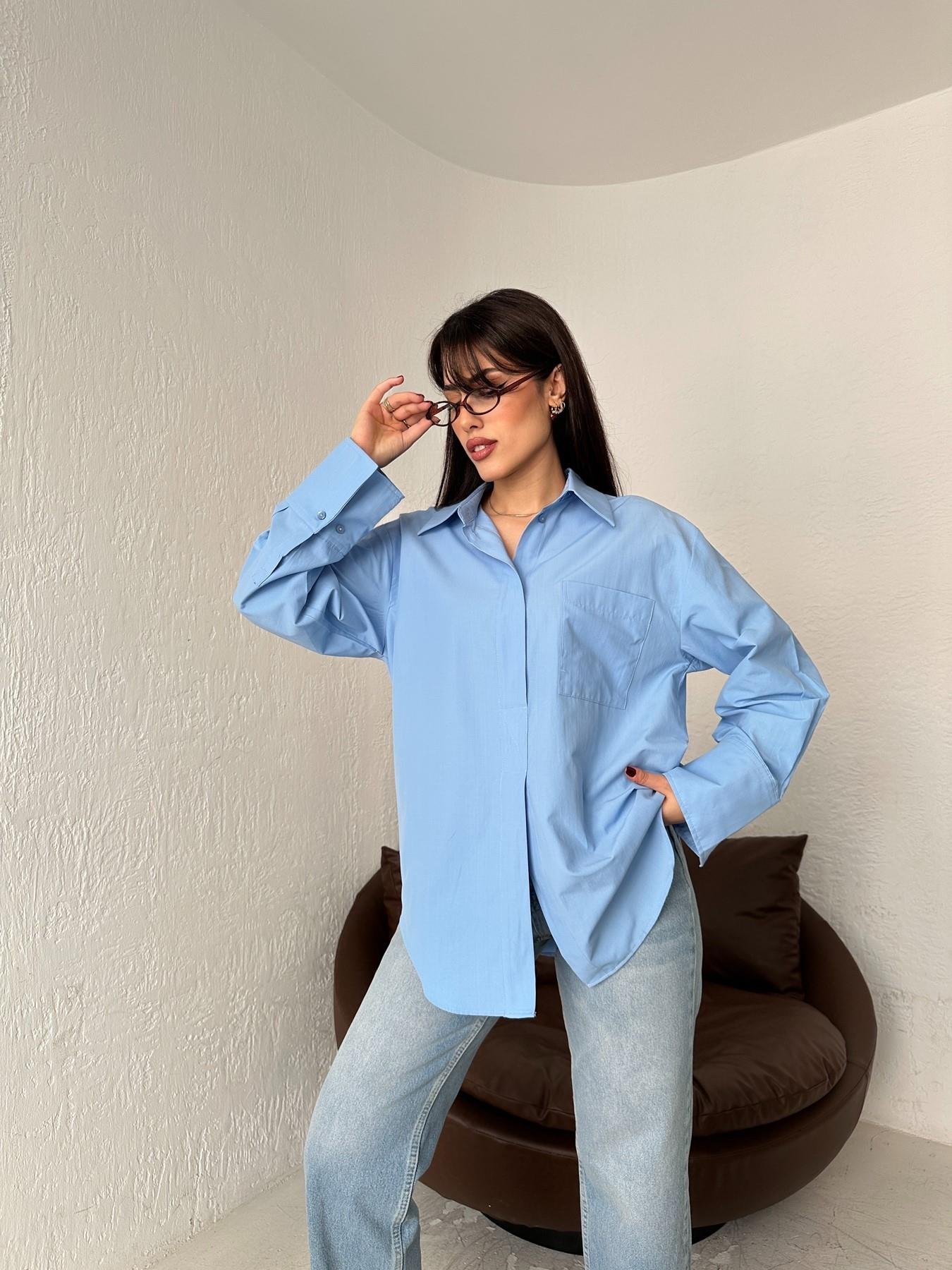 Yarım Patlı Gömlek MAVİ