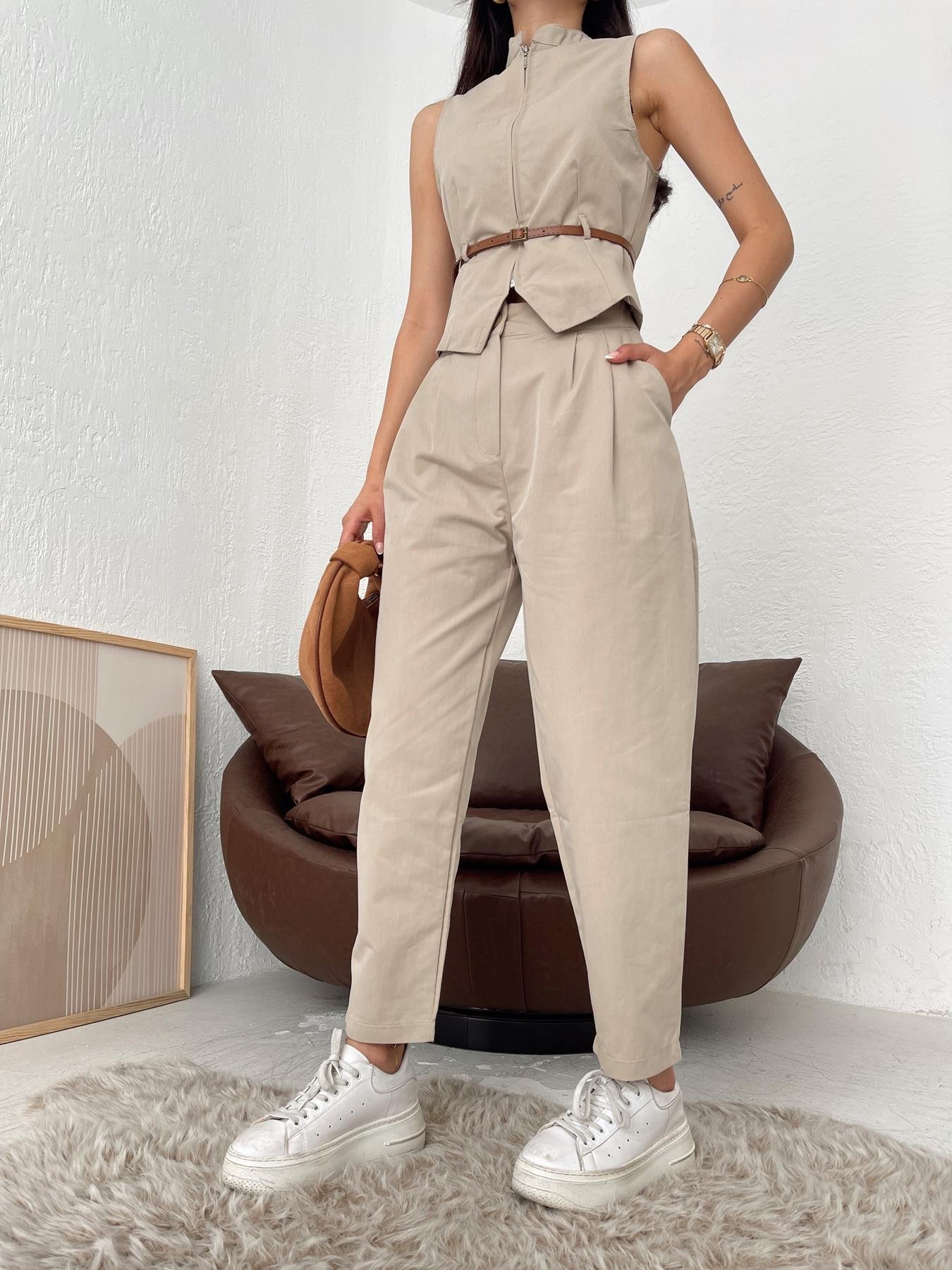 Yelek Pantolon Takım Taş