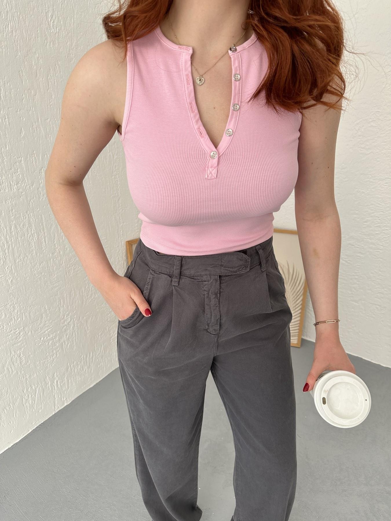 Yıkama Efetkli Crop Pembe