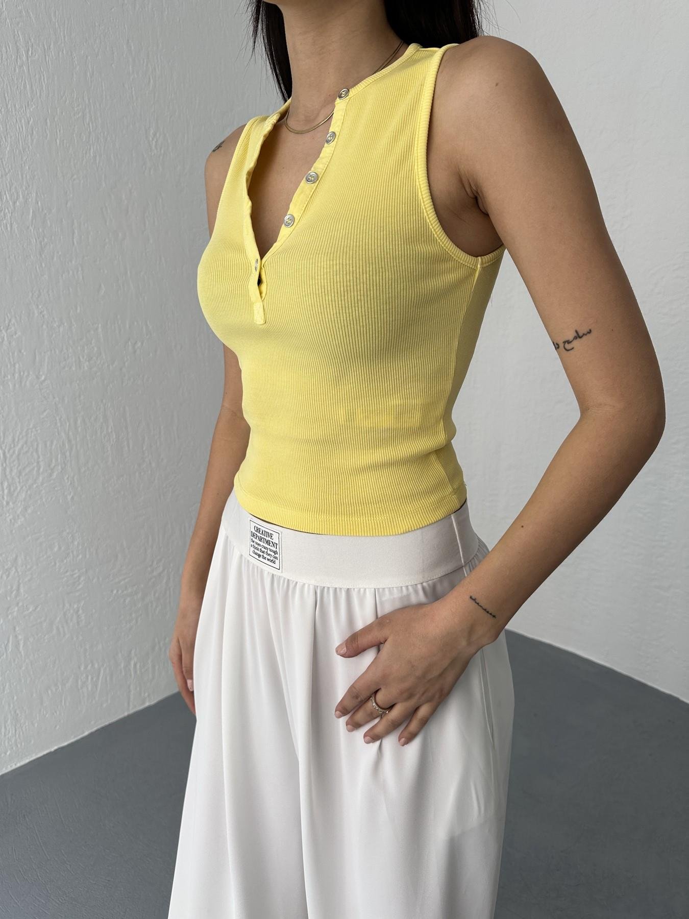 Yıkama Efetkli Crop Sarı