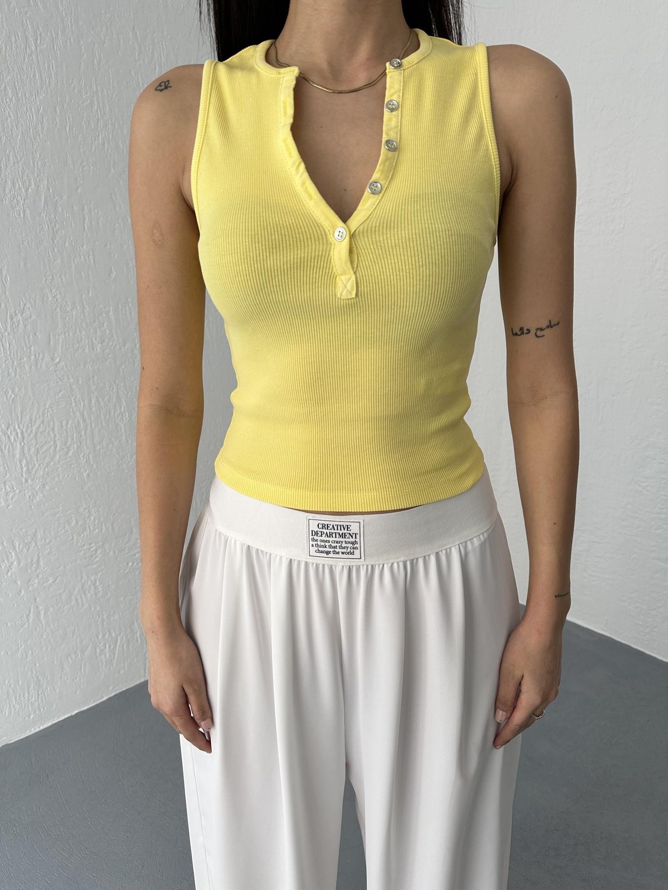 Yıkama Efetkli Crop Sarı