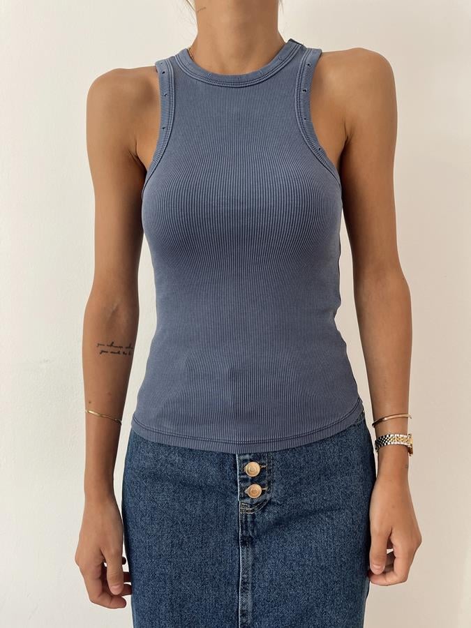 Yıpratmalı Fitlli Atlet LACİVERT