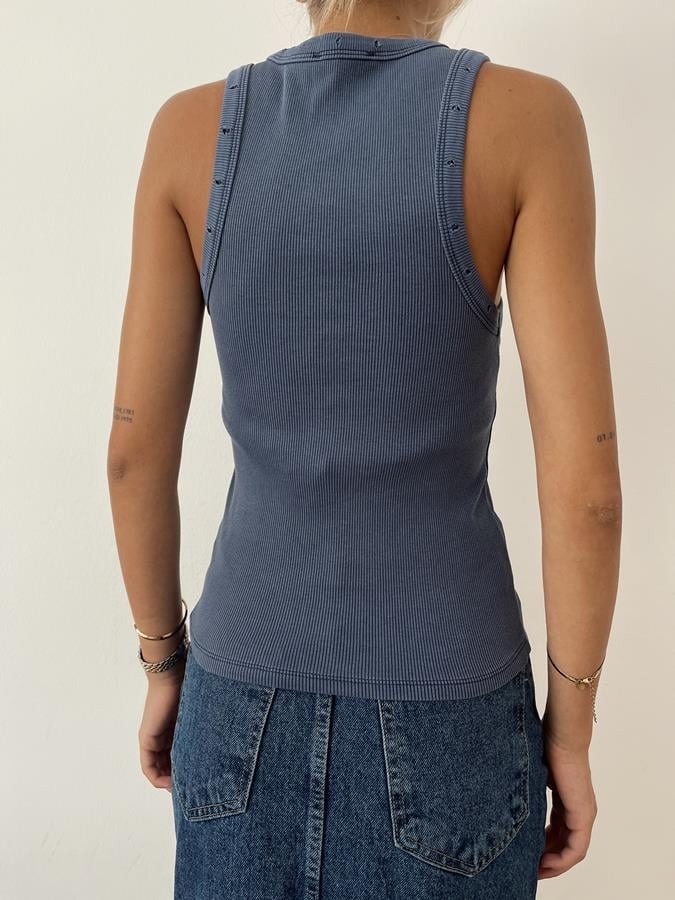 Yıpratmalı Fitlli Atlet LACİVERT