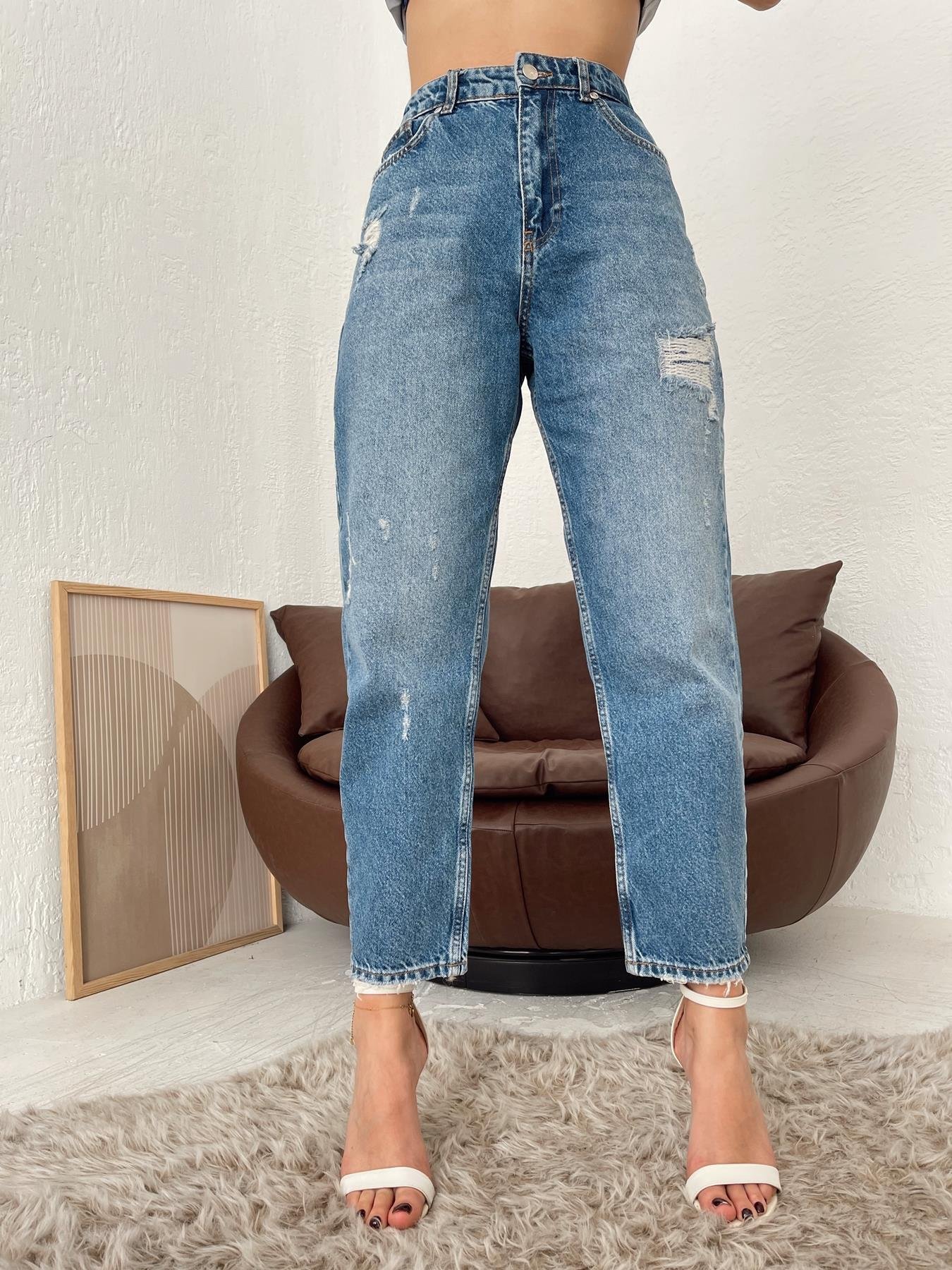 Yıpratmalı Jean MAVİ