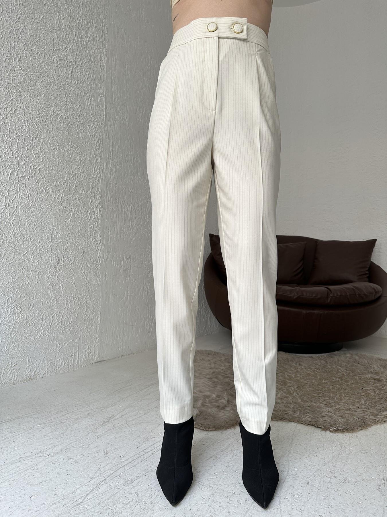 Yüksek Bel Pileli Pantolon EKRU