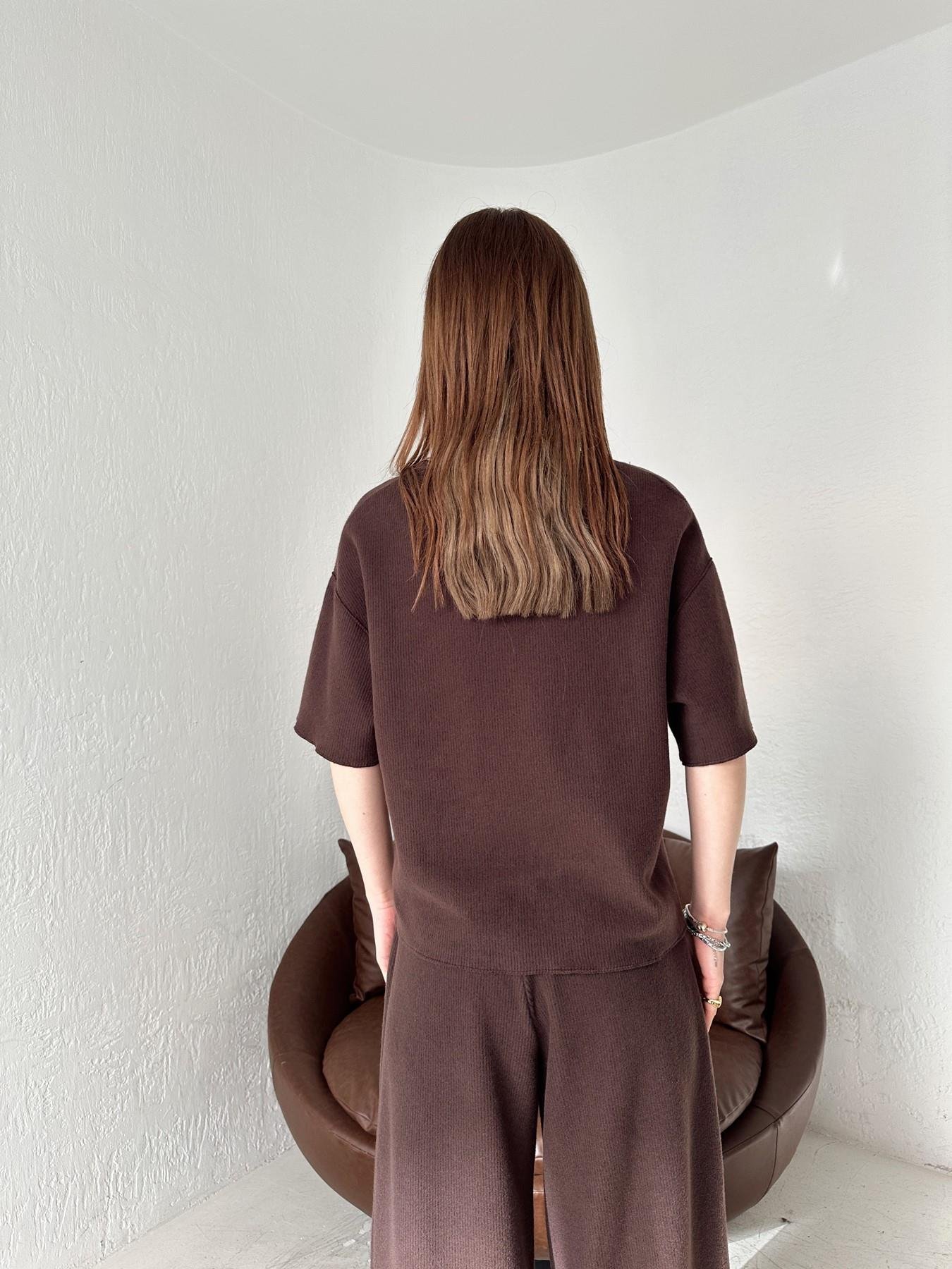 Yumoş Fitilli Crop KAHVE