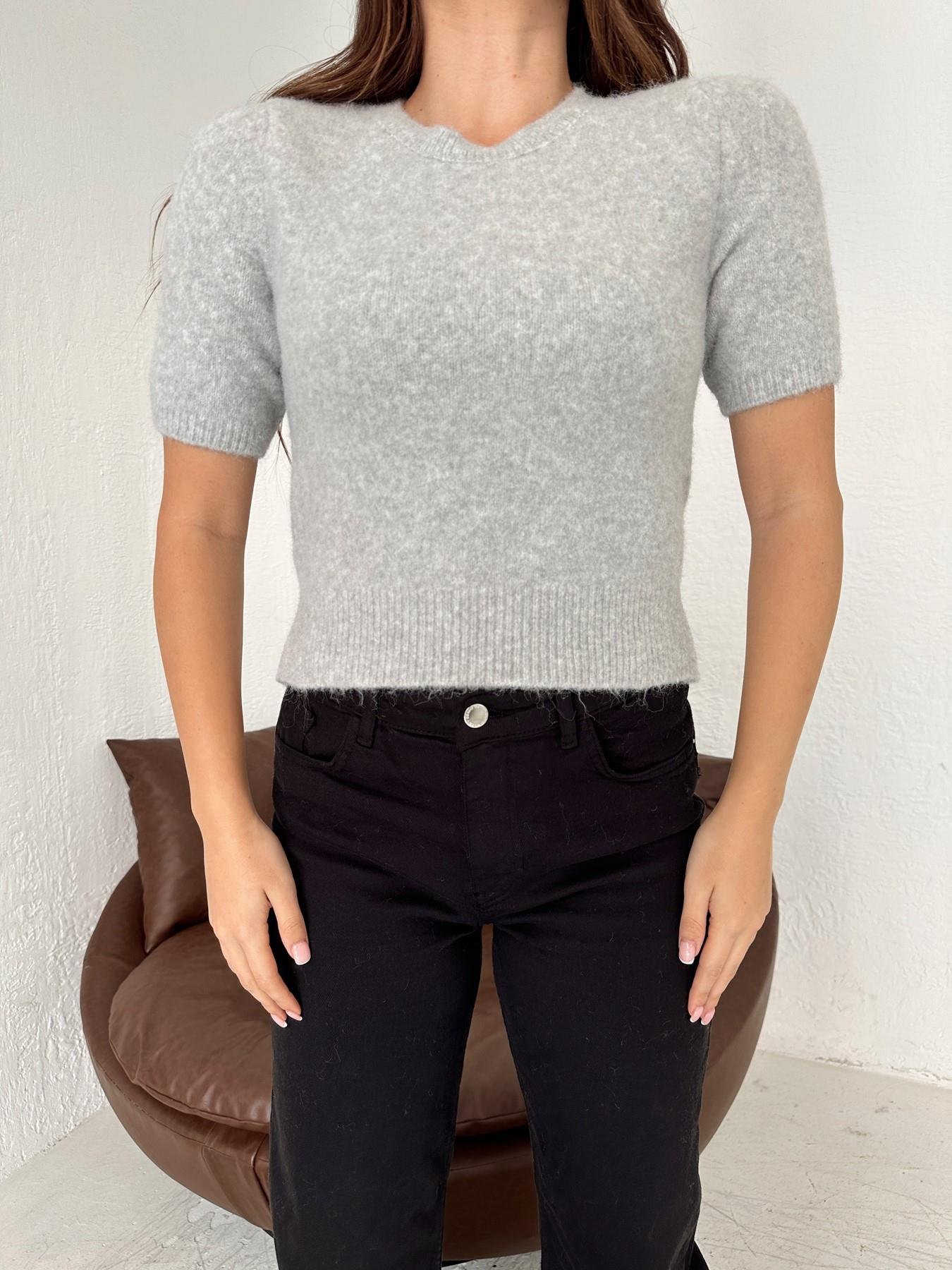 Yumoş Kısa Kol Kazak GRİ