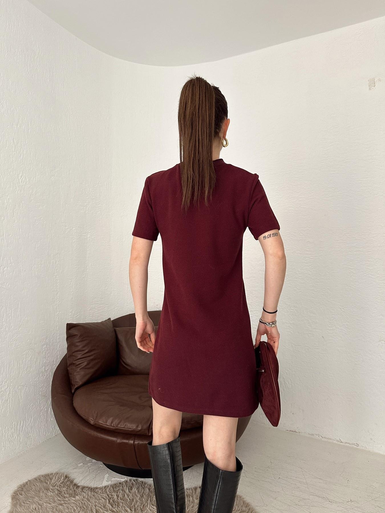 Yumoş Mini Elbise BORDO