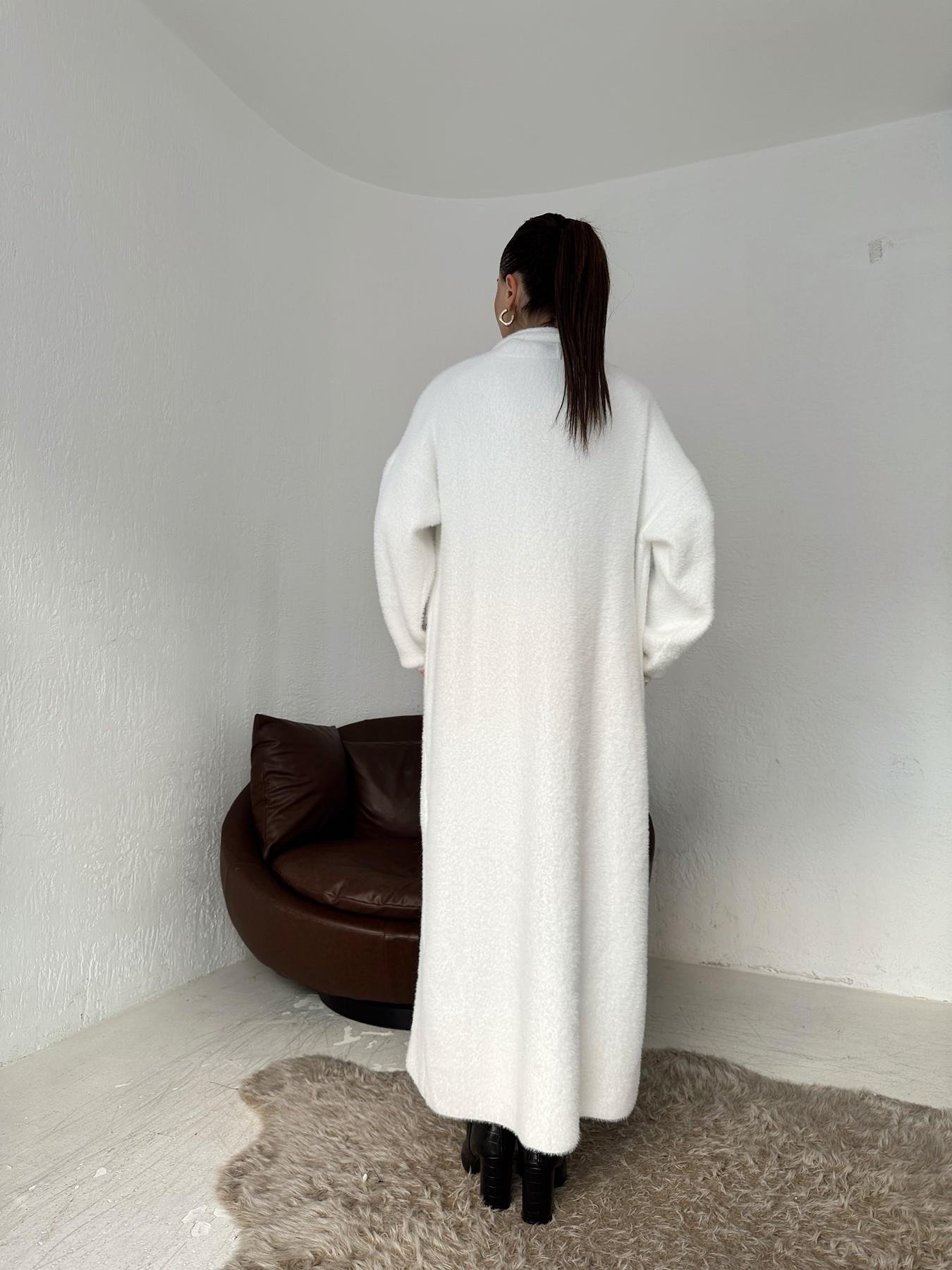 Yumoş Uzun Hırka BEYAZ