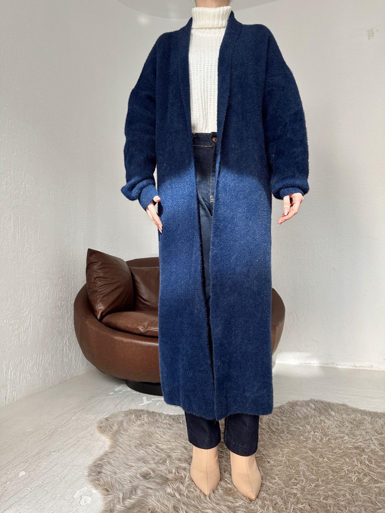 Yumoş Uzun Hırka LACİVERT