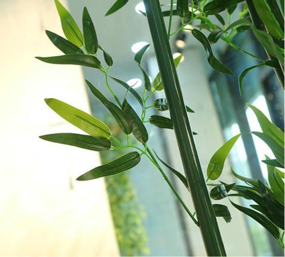 1 Adet 100cm / 1m Yapay Bambu Dalı Yaprağı